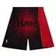 Mitchell & Ness Men's Atlanta Hawks Spray Paint Swingman Shorts - RED Thumbnail View 1