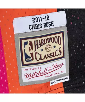 Mitchell & Ness, Shirts, Miami Heat Chris Bosh Mitchell Ness Mens  Splatter Nba Swingman Jersey