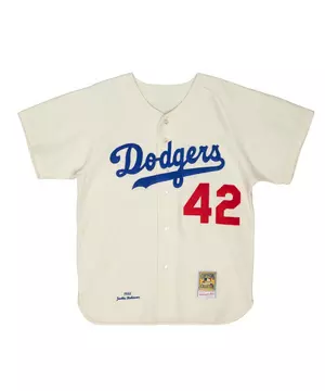 Mitchell & Ness Men's Brooklyn Dodgers Jackie Robinson Authentic Wool  Jersey - Hibbett