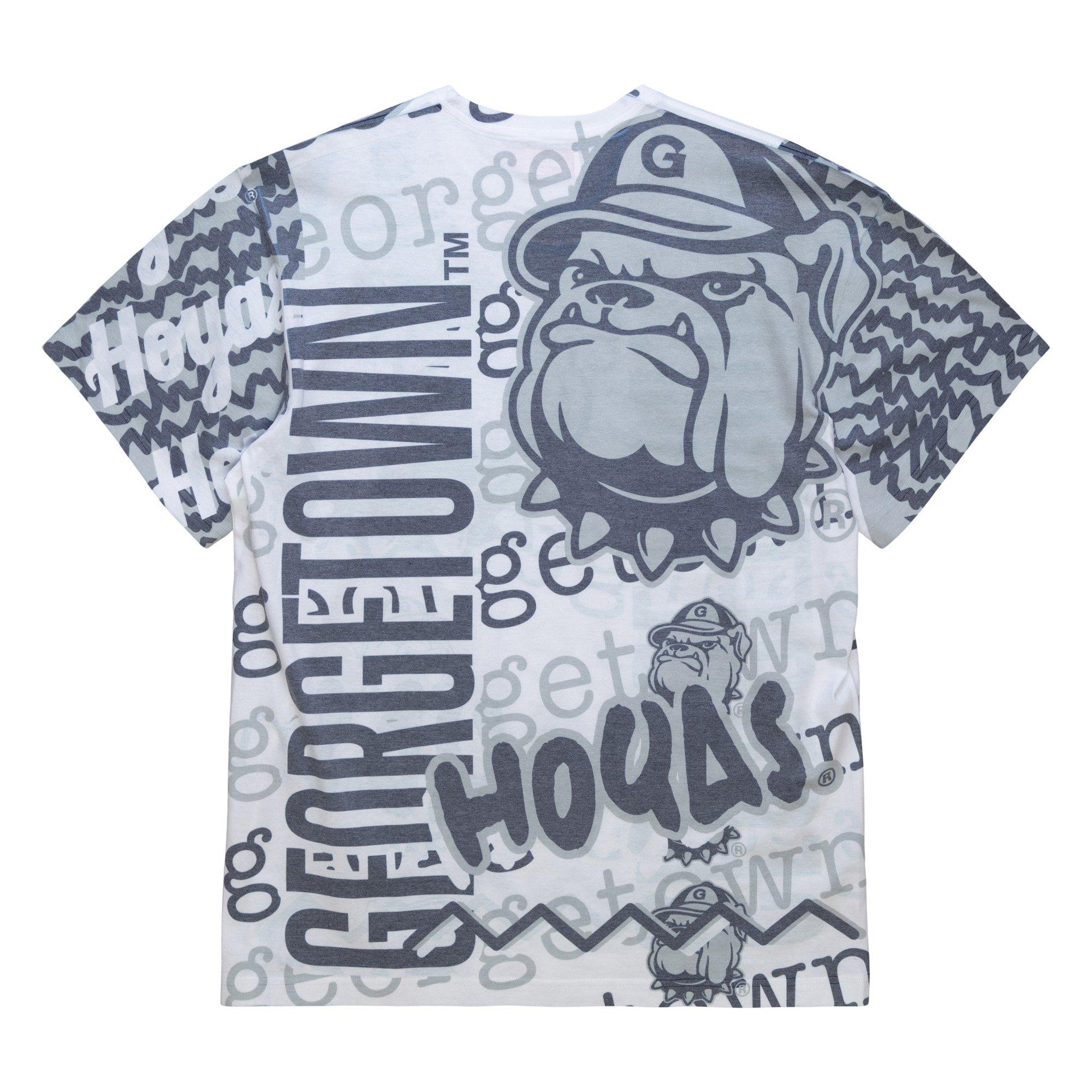 Mitchell & Ness Men's Georgetown Hoyas Jumbotron T-Shirt - NAVY/GREY Thumbnail View 2