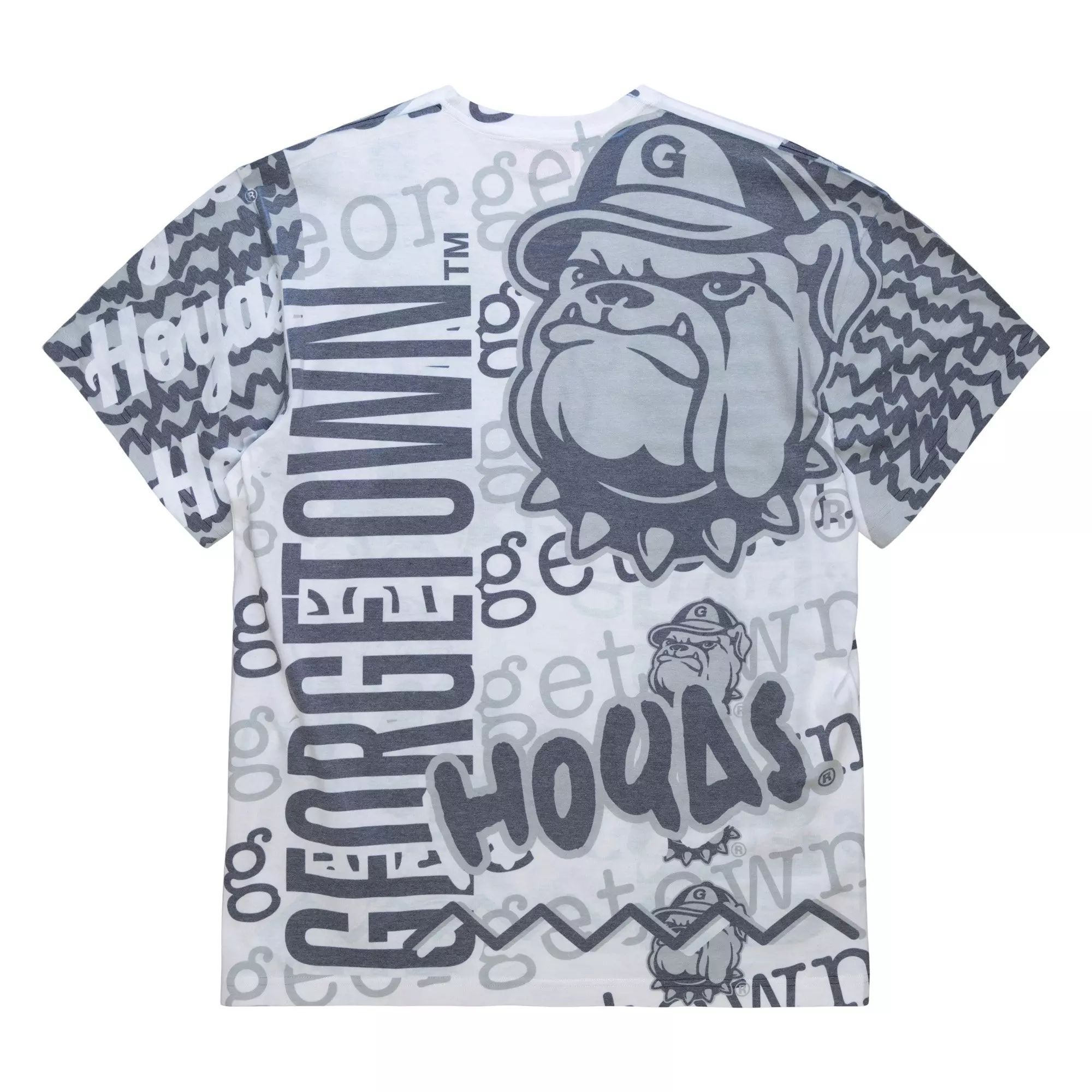 Mitchell & Ness Men's Georgetown Hoyas Jumbotron T-Shirt - NAVY/GREY