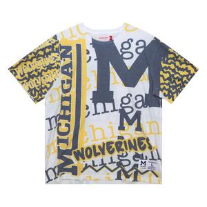 Mitchell & Ness Men's Michigan Wolverines Jumbotron T-Shirt