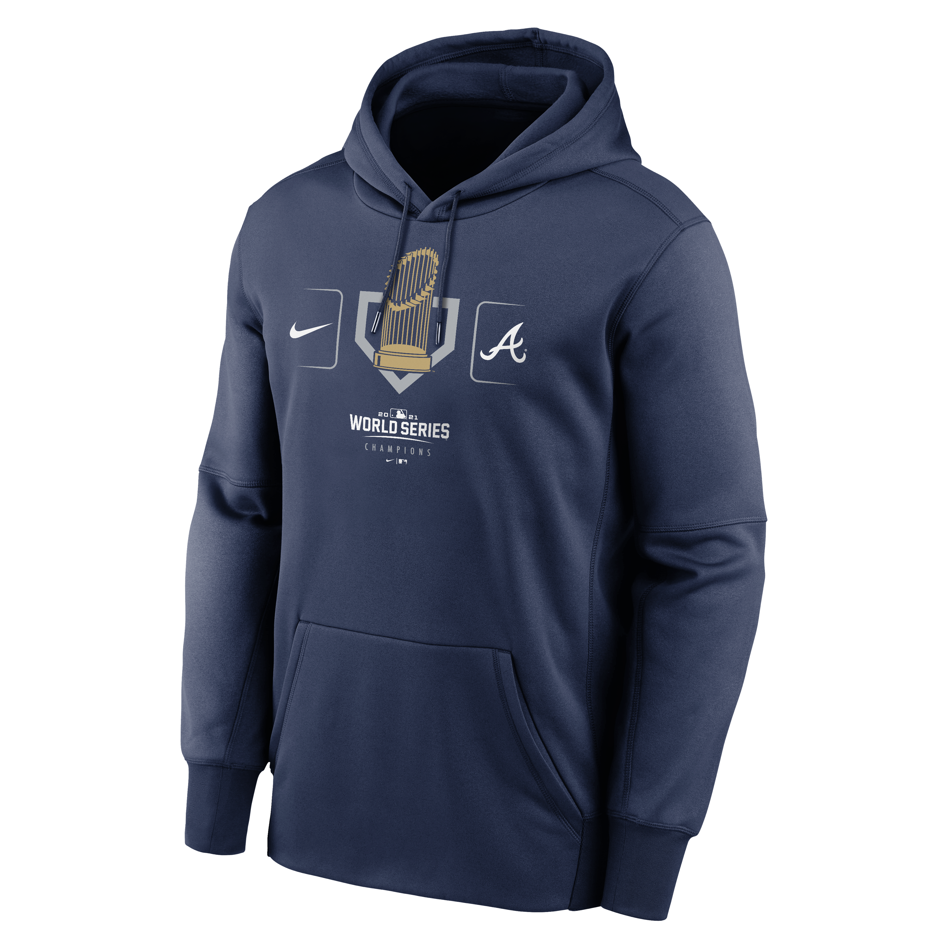 Atlanta Braves Pro Standard Championship Pullover Hoodie - Navy