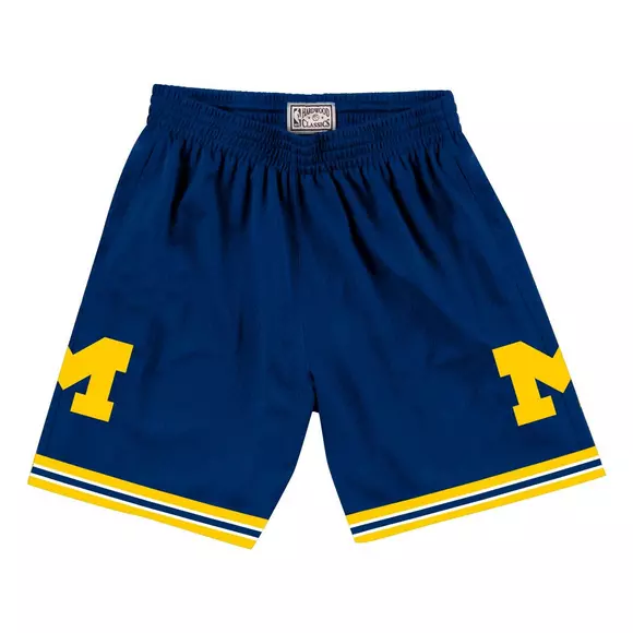 Mitchell & Ness NCAA Michigan Wolverines 1991 Swingman Shorts Size L Men's Blue