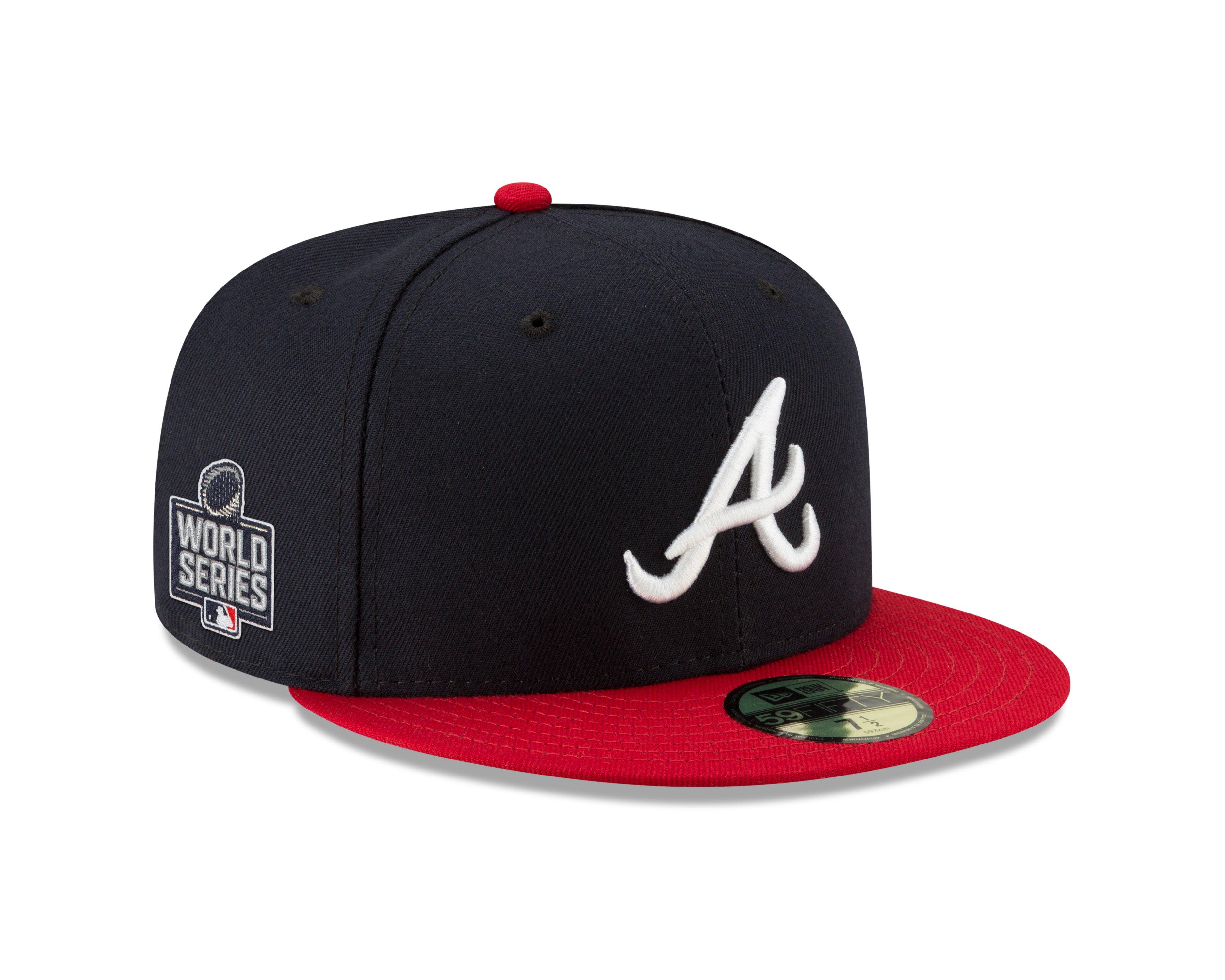 New Era 59Fifty Atlanta Braves 2021 World Series Patch Fitted Hat –  402Fitted