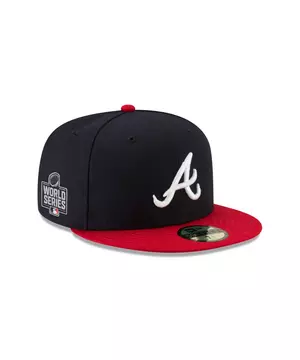 New Era Atlanta Braves 2021 World Series Sidepatch Authentic Collection  59FIFTY Fitted Hat