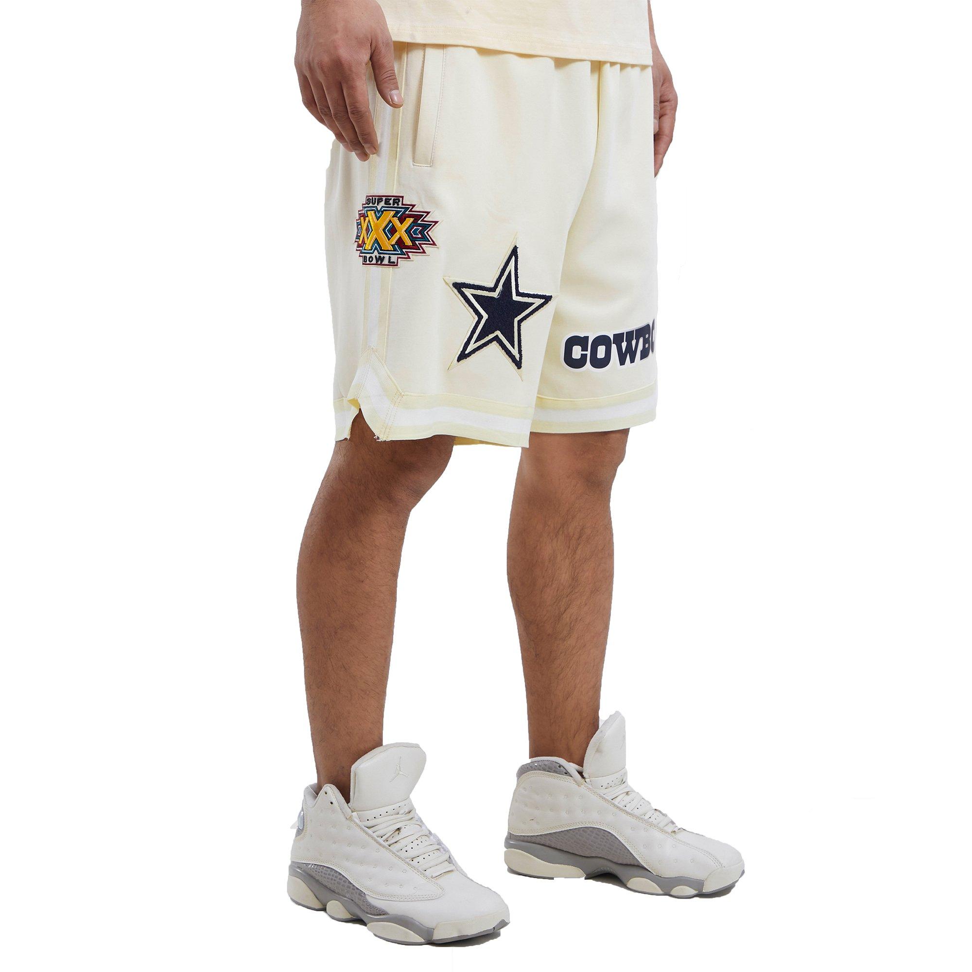 Pro Standard Men's Dallas Cowboys Super Bowl Patch Off White Shorts -  Hibbett