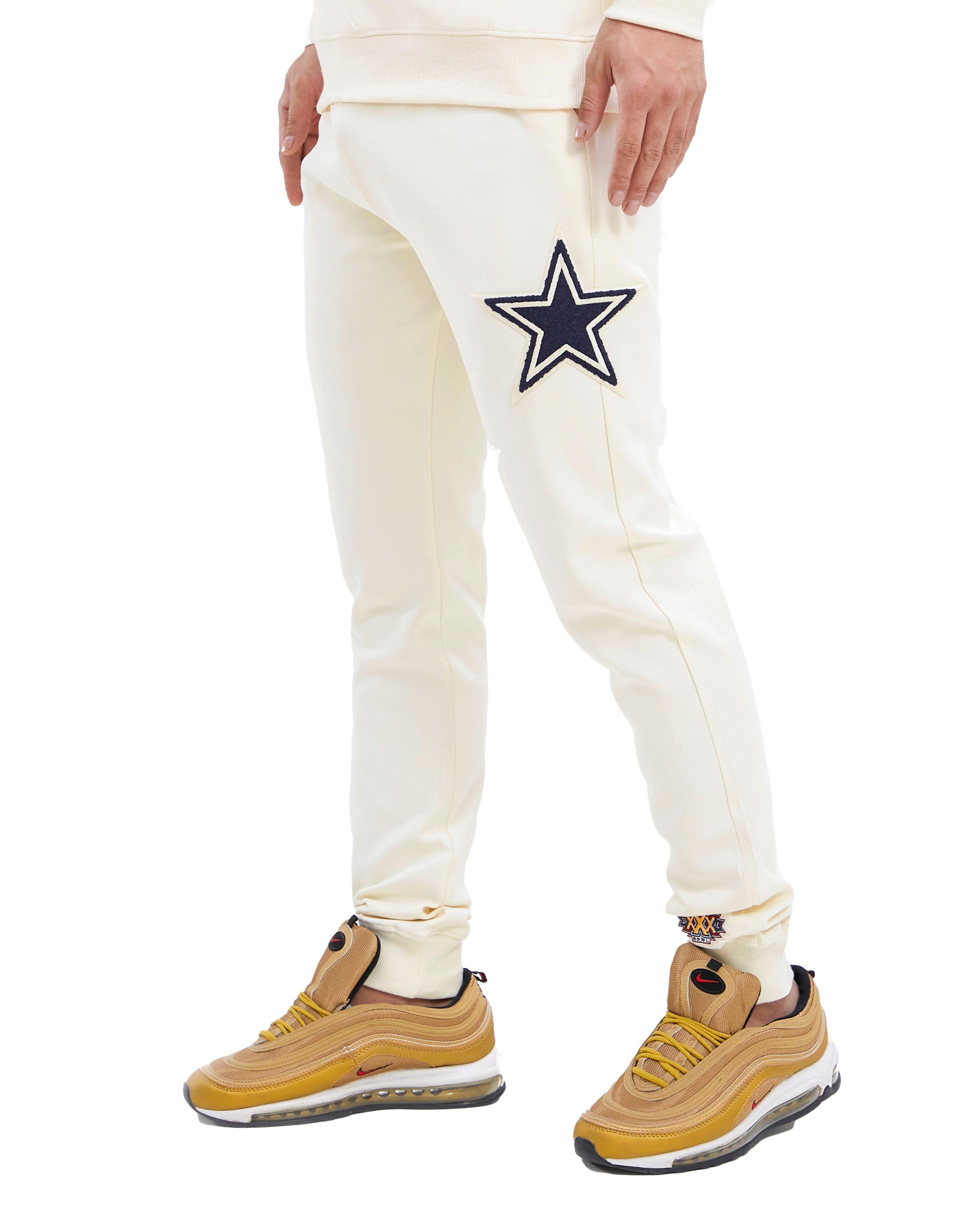 Pro Standard Men's Dallas Cowboys Off White Joggers - Hibbett