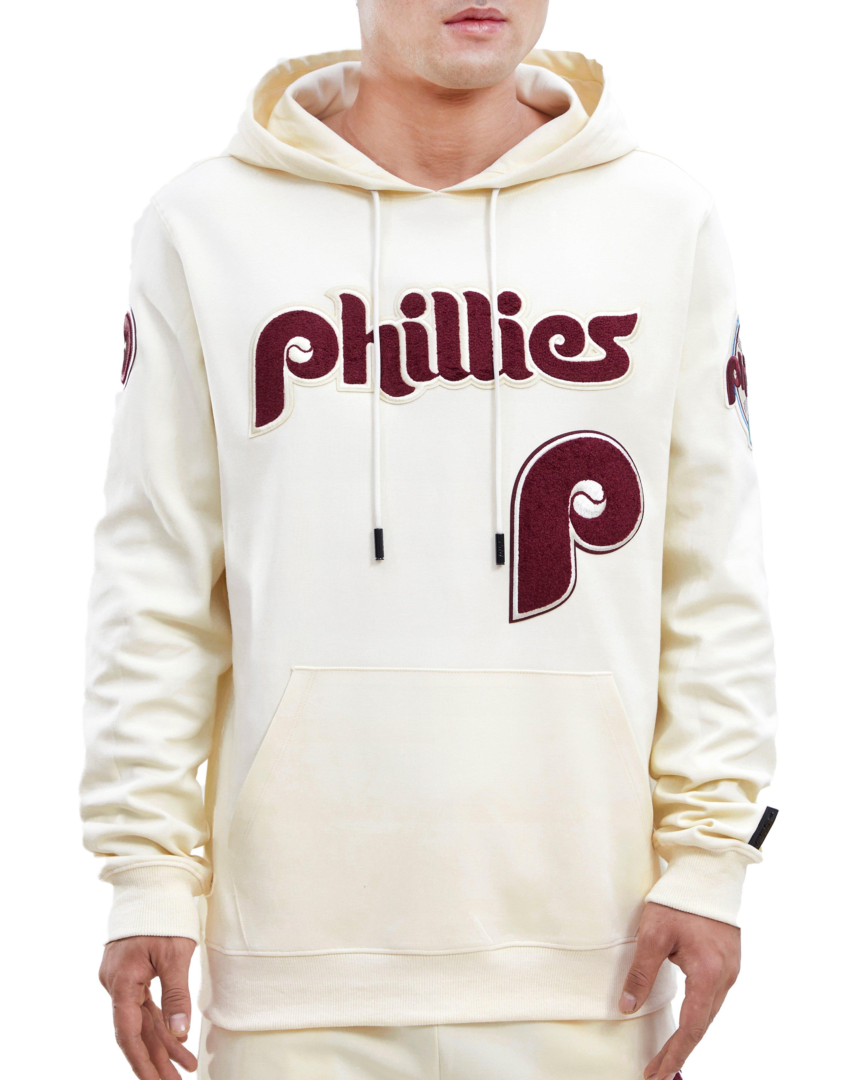 Men's Philadelphia Phillies Nike Heathered Gray Cooperstown Collection  Patch Pullover Hoodie