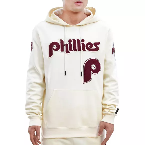 Pro Standard Mens MLB Philadelphia Phillies Mash Up Logo Hoodie  LPH533419-WNE Wine