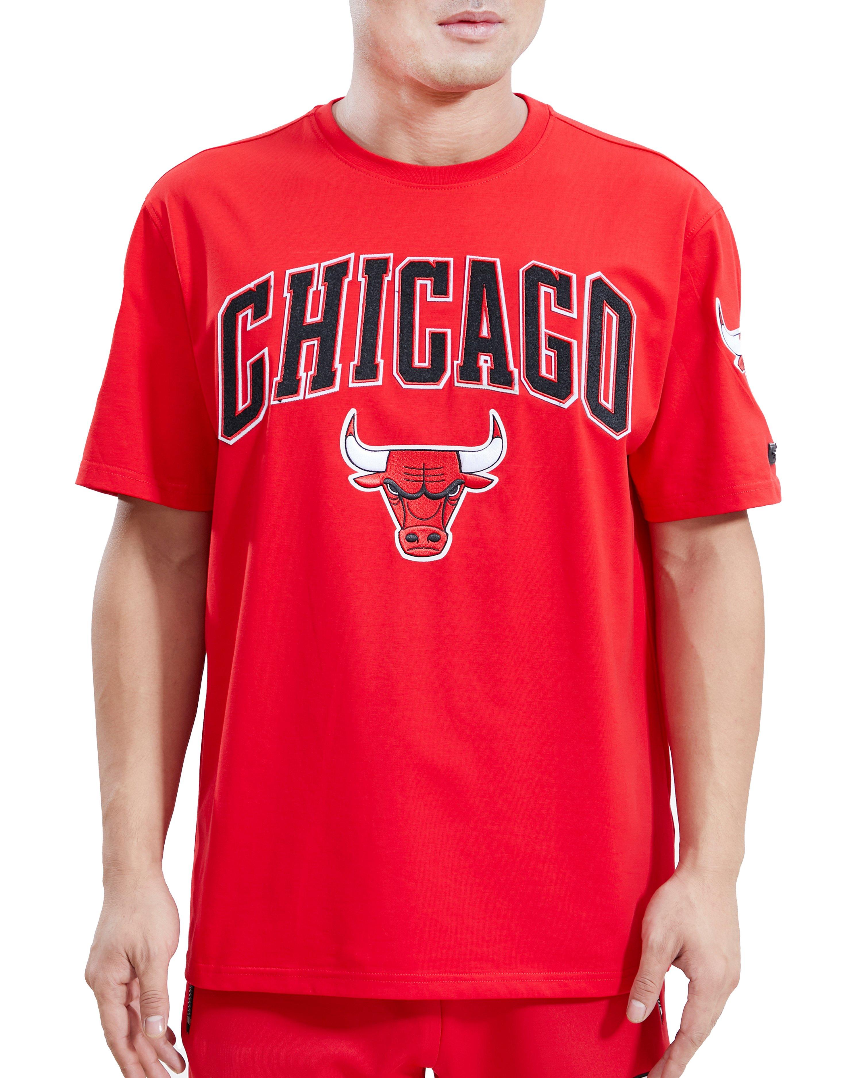 Pro Standard Men's Chicago Bulls Red Patch T-Shirt - Hibbett