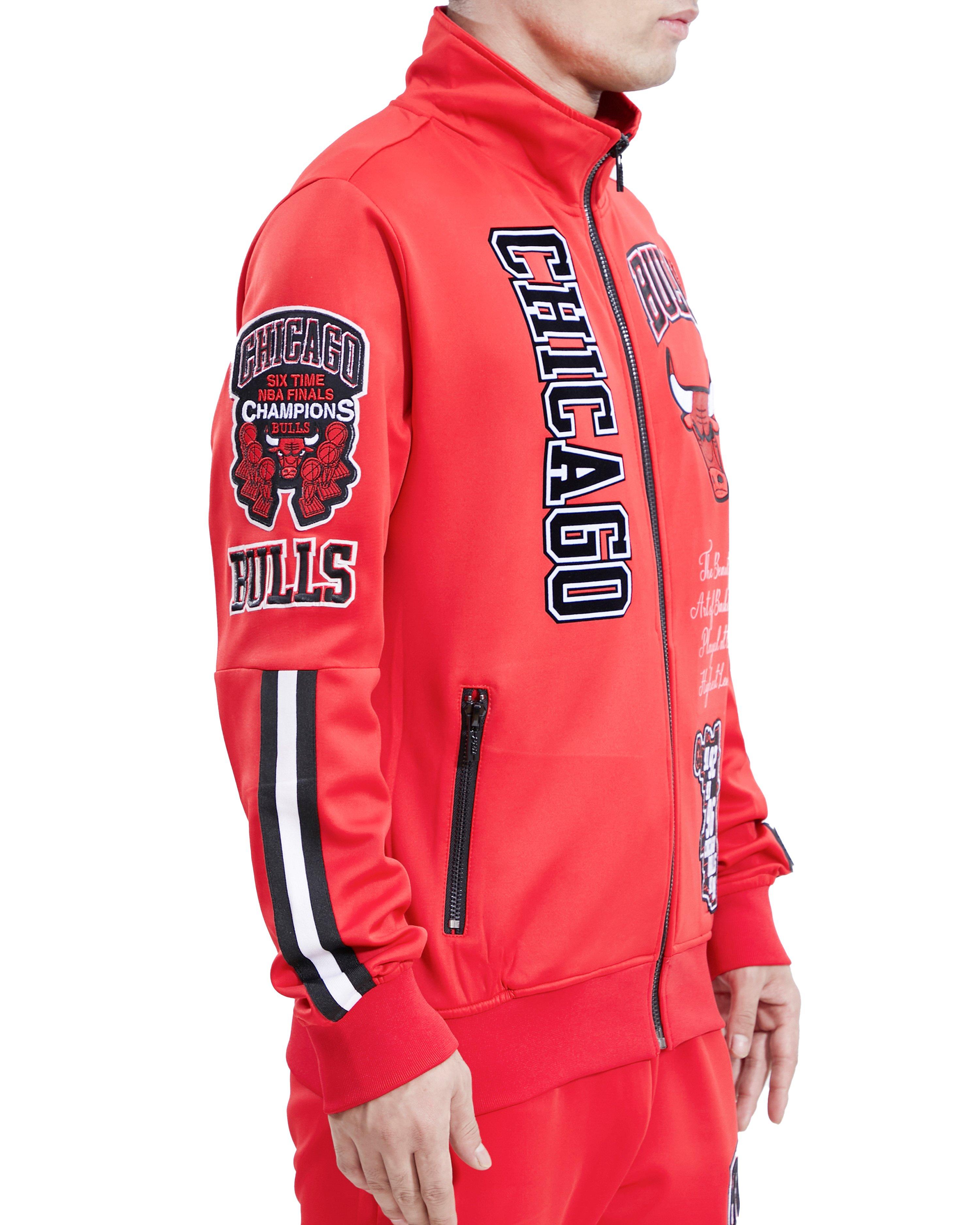 High School Shiny Red Chicago Bulls Puffer Jacket - Jackets Masters