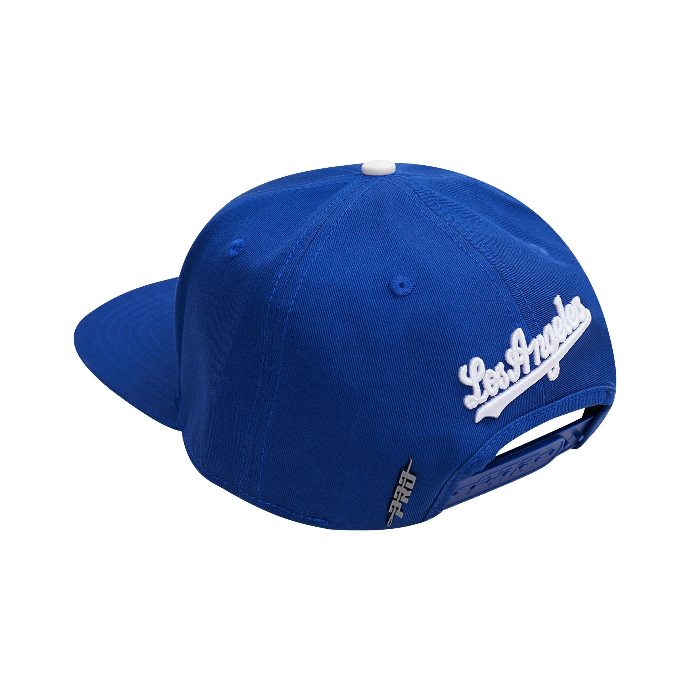 Pro Standard Dodgers City Double Front Logo Snapback Hat in Black/Pink Underbrim One Size | WSS