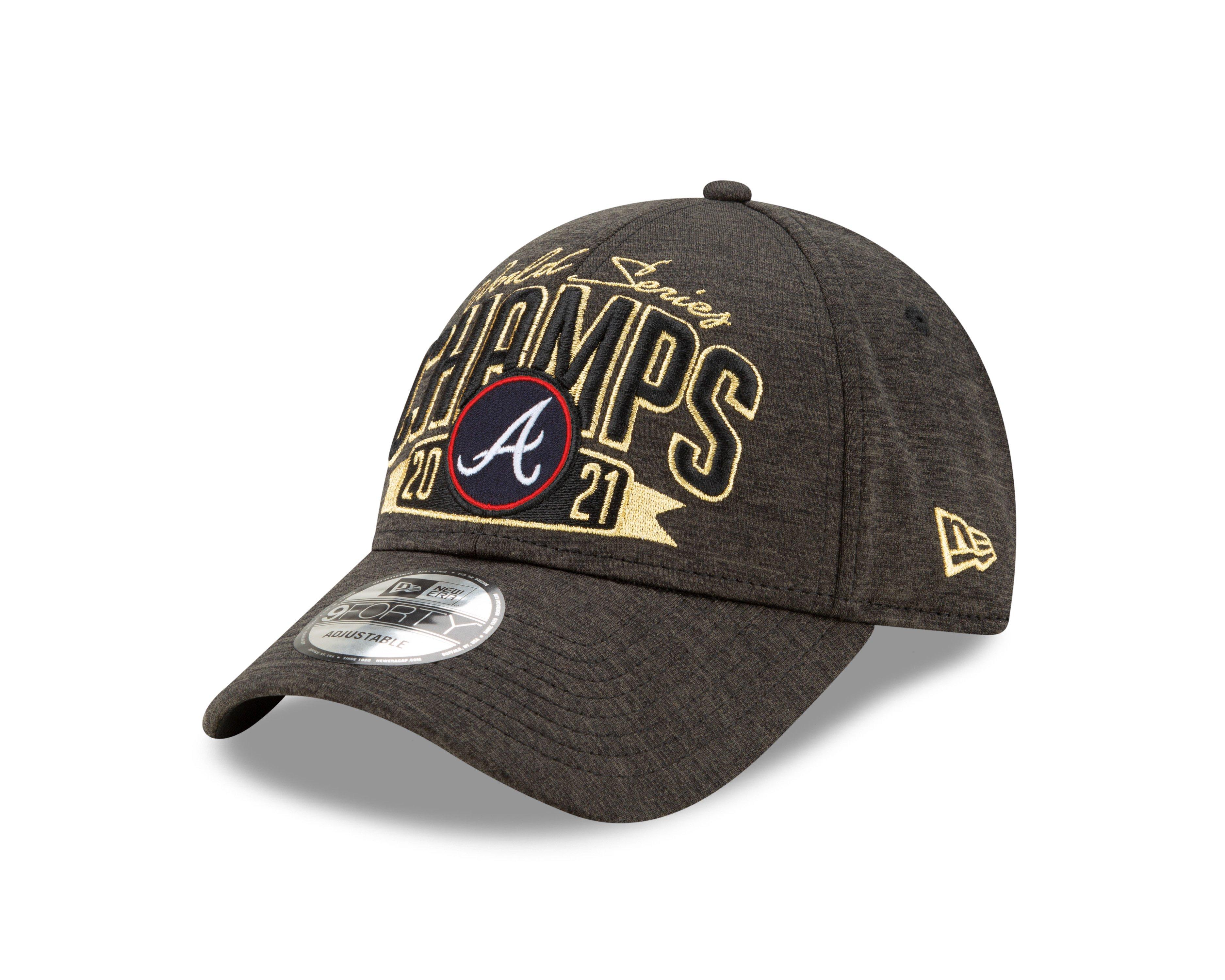 New Era Atlanta Braves 2021 World Series Champions Locker Room 9FORTY Snapback  Hat