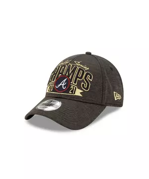 Atlanta Braves New Era 2021 World Series Champions Locker Room 9FORTY  Adjustable Hat - Graphite