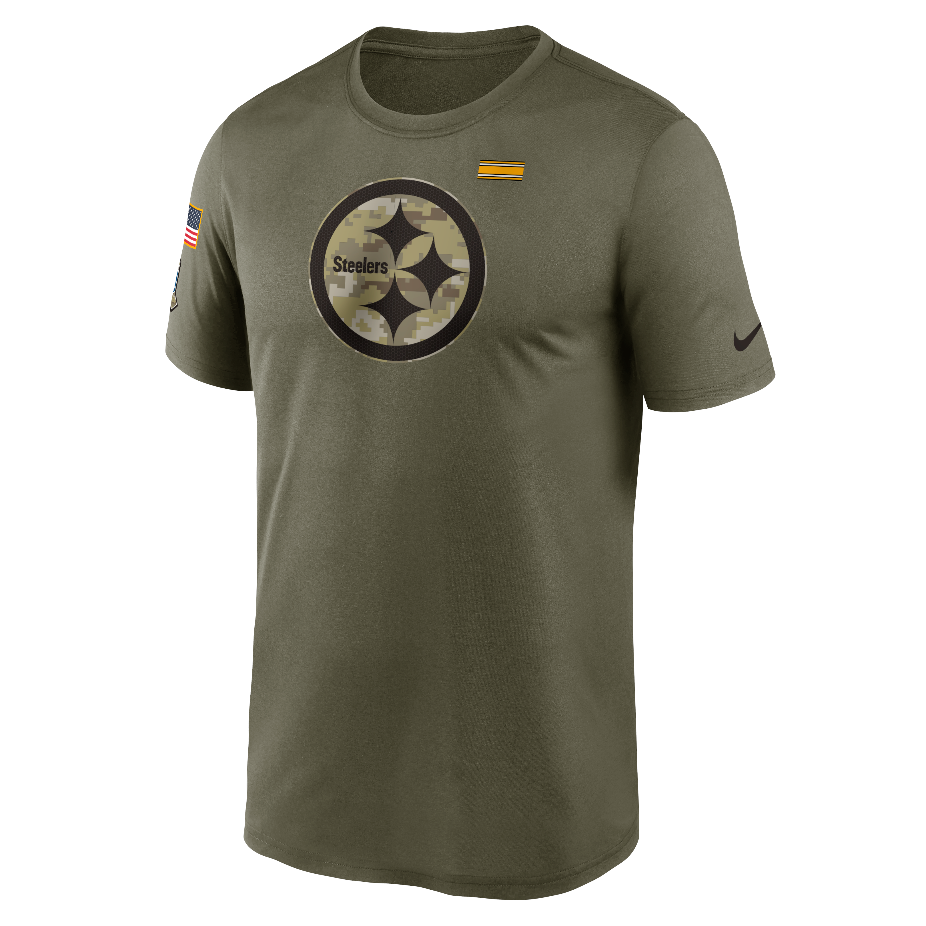 Pittsburgh Steelers Boys Under Armour Tech I Sweat Gold T-Shirt