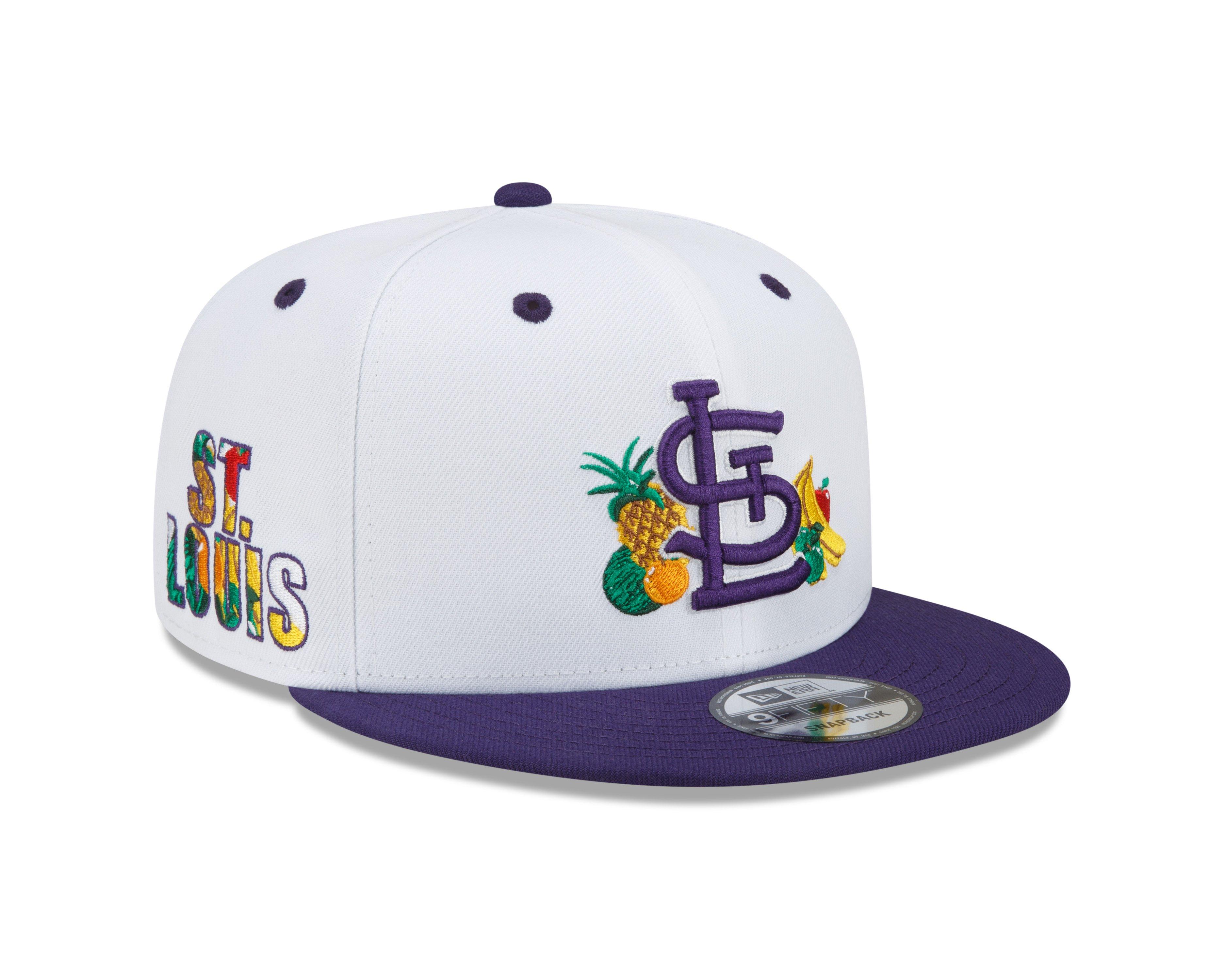 New Era St. Louis Cardinals 9FIFTY Tropical Snapback Hat - White/Purple