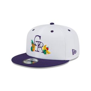 NWT Colorado Rockies Fitted Hat 7 1/4 Black Purple Alternate Cap