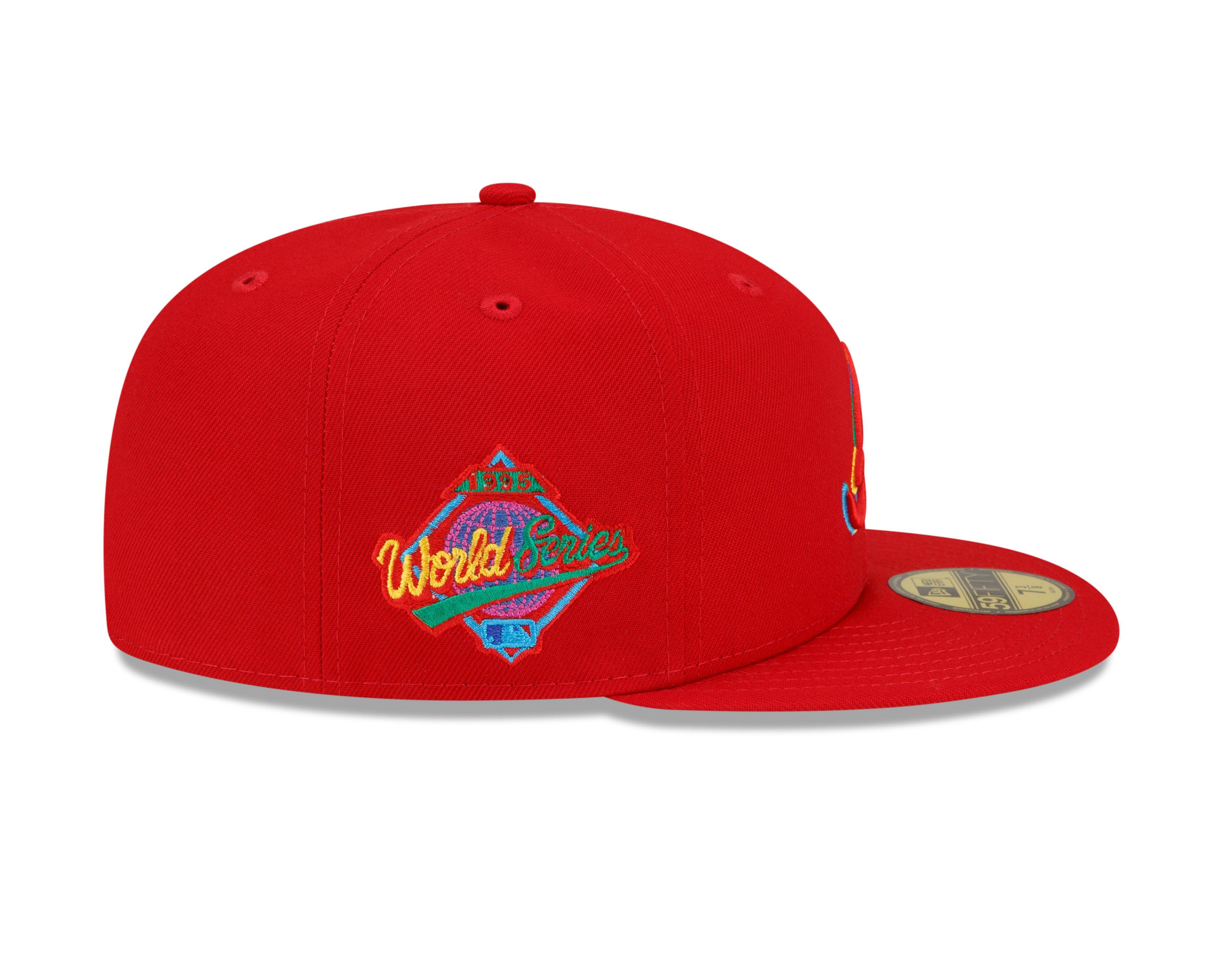 Atlanta Braves MLB Team Ripstop New Era 9fifty red cap