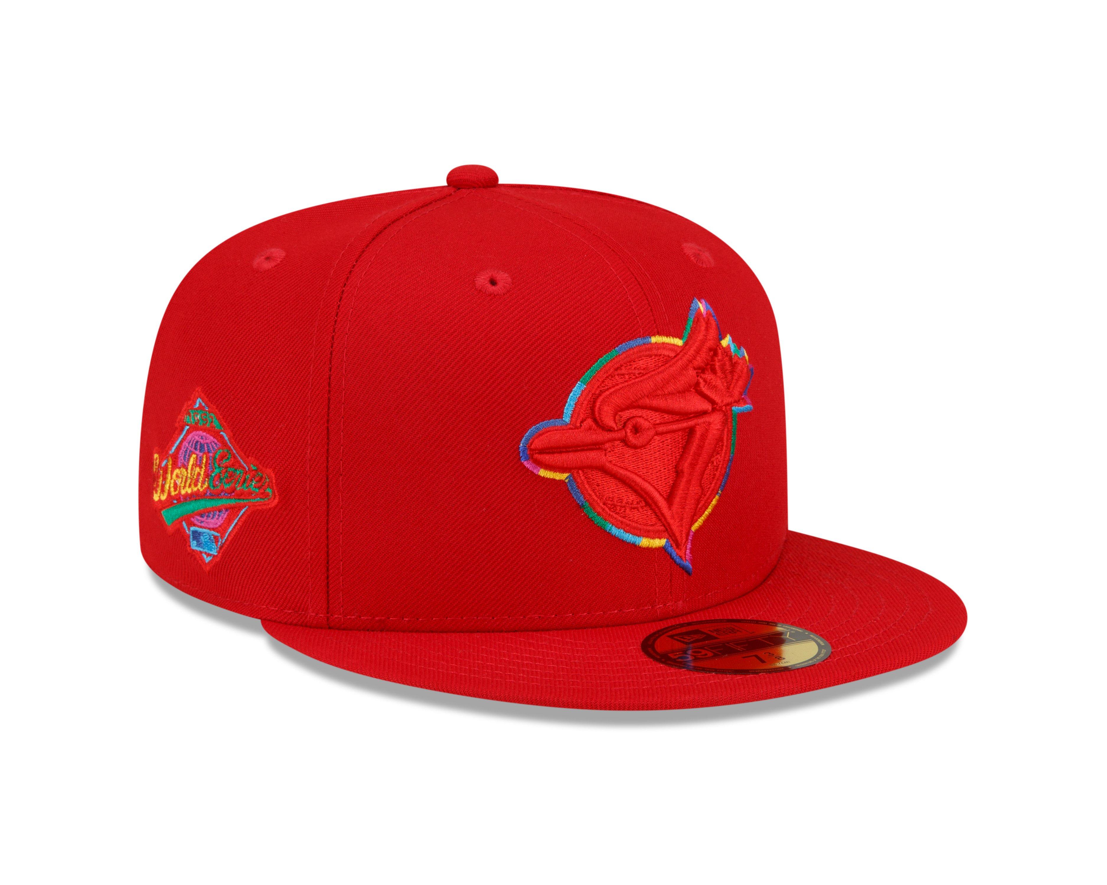 New Era Toronto Blue Jays 9FIFTY World Series Fitted Hat - Red - Hibbett