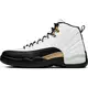 Jordan 12 Retro "White/Metallic Gold/Black" Men's Shoe - WHITE/BLACK/GOLD Thumbnail View 6