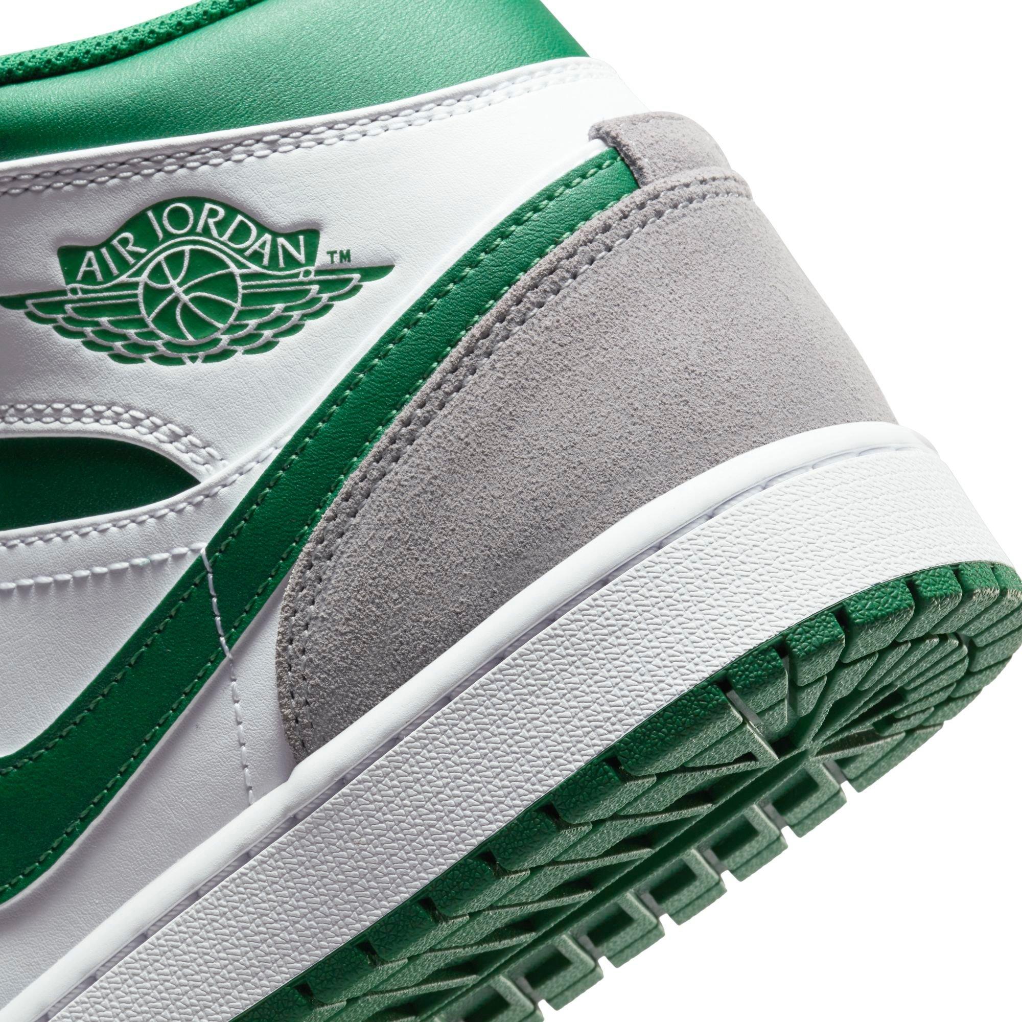 grey and green jordan 1