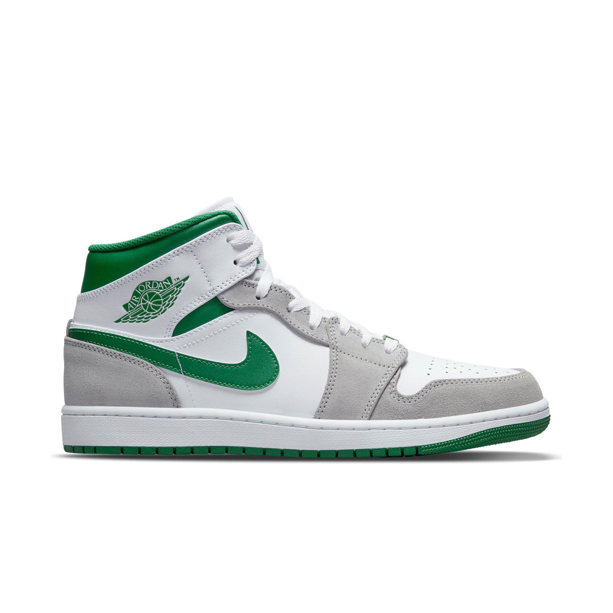 air jordan 1 green and white