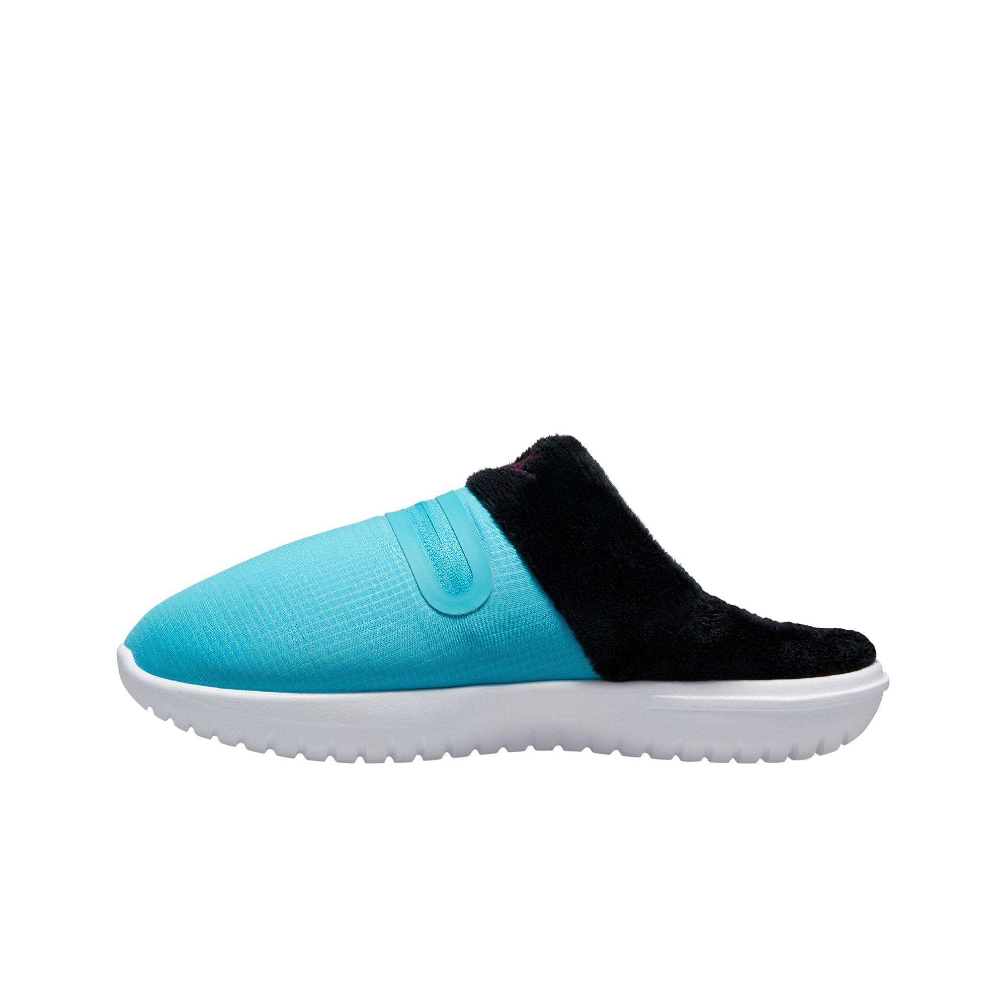 Nike Burrow "Turquoise Blue/Red Plum/Lime Glow/Black" Women's Slipper - TURQUOISE Thumbnail View 2