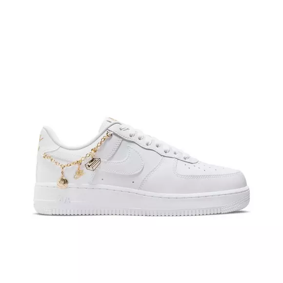 imán jugo Intentar Nike Air Force 1 '07 LX "White/Metallic Gold" Women's Shoe