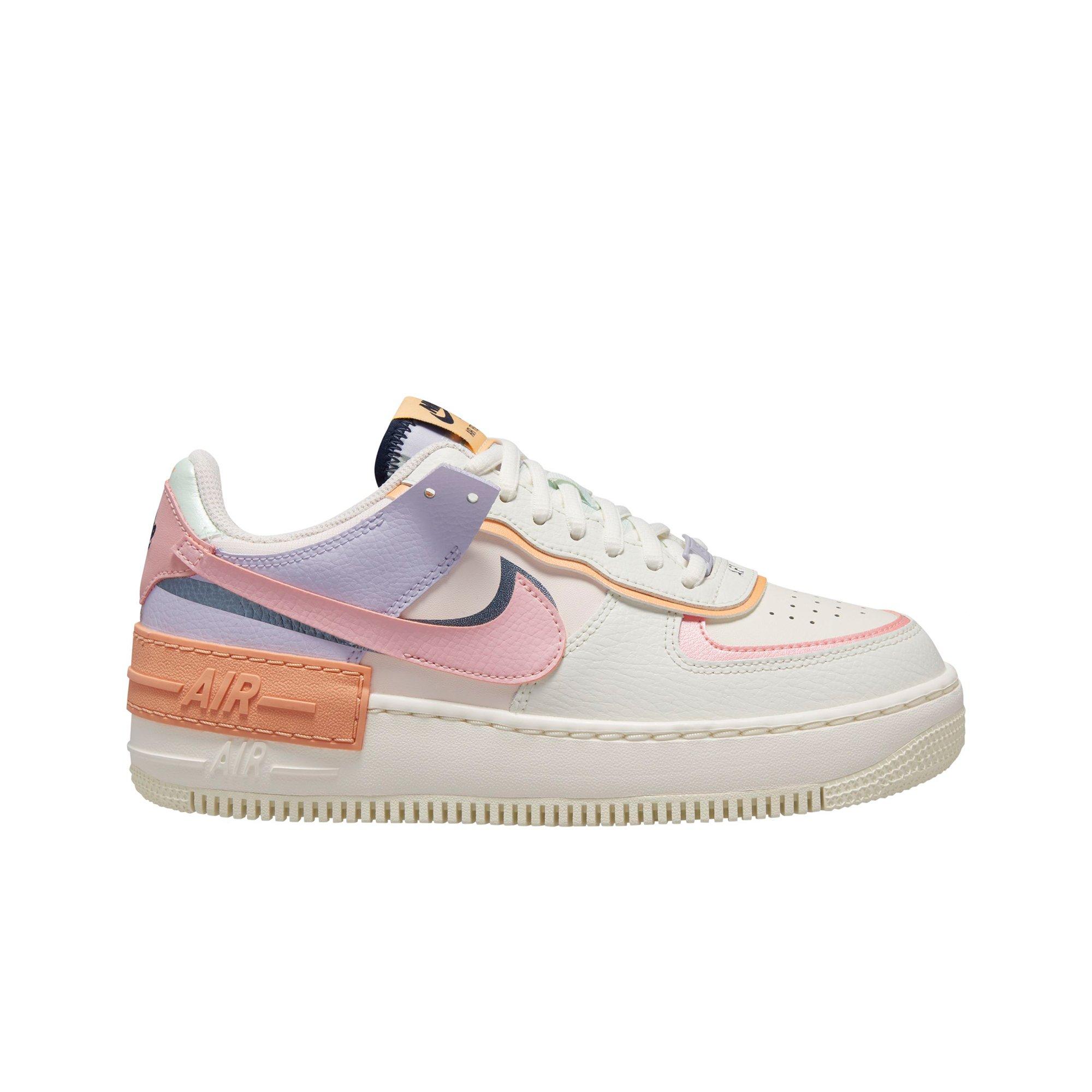 Nike Air Force 1 '07 SE White/Safety Orange/Sail/Green Glow Women's Shoe  - Hibbett