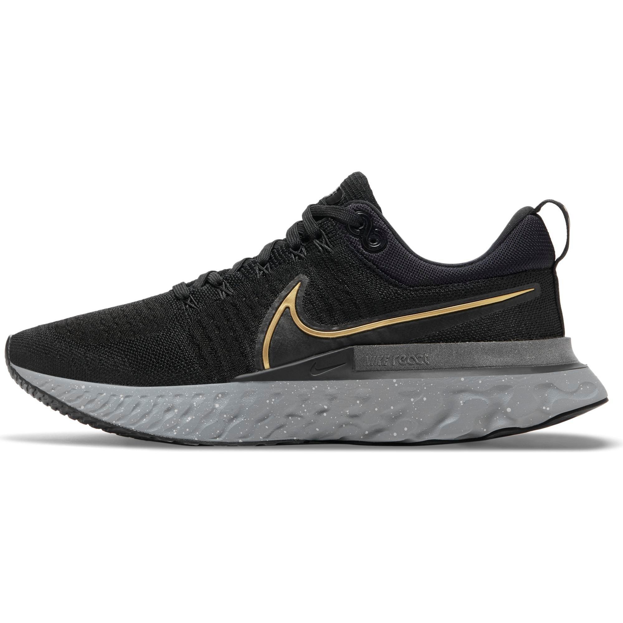 Nike React 2 "Black/Metallic Grey/Grey Fog" Men's Road Running Shoe