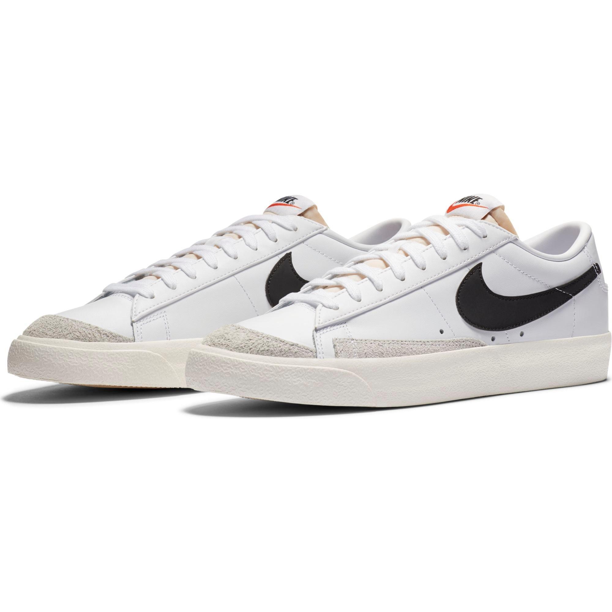 Nike Blazer Low 77 Vintage "White/Black/Sail" Men's Shoe - WHITE/BLACK Thumbnail View 9