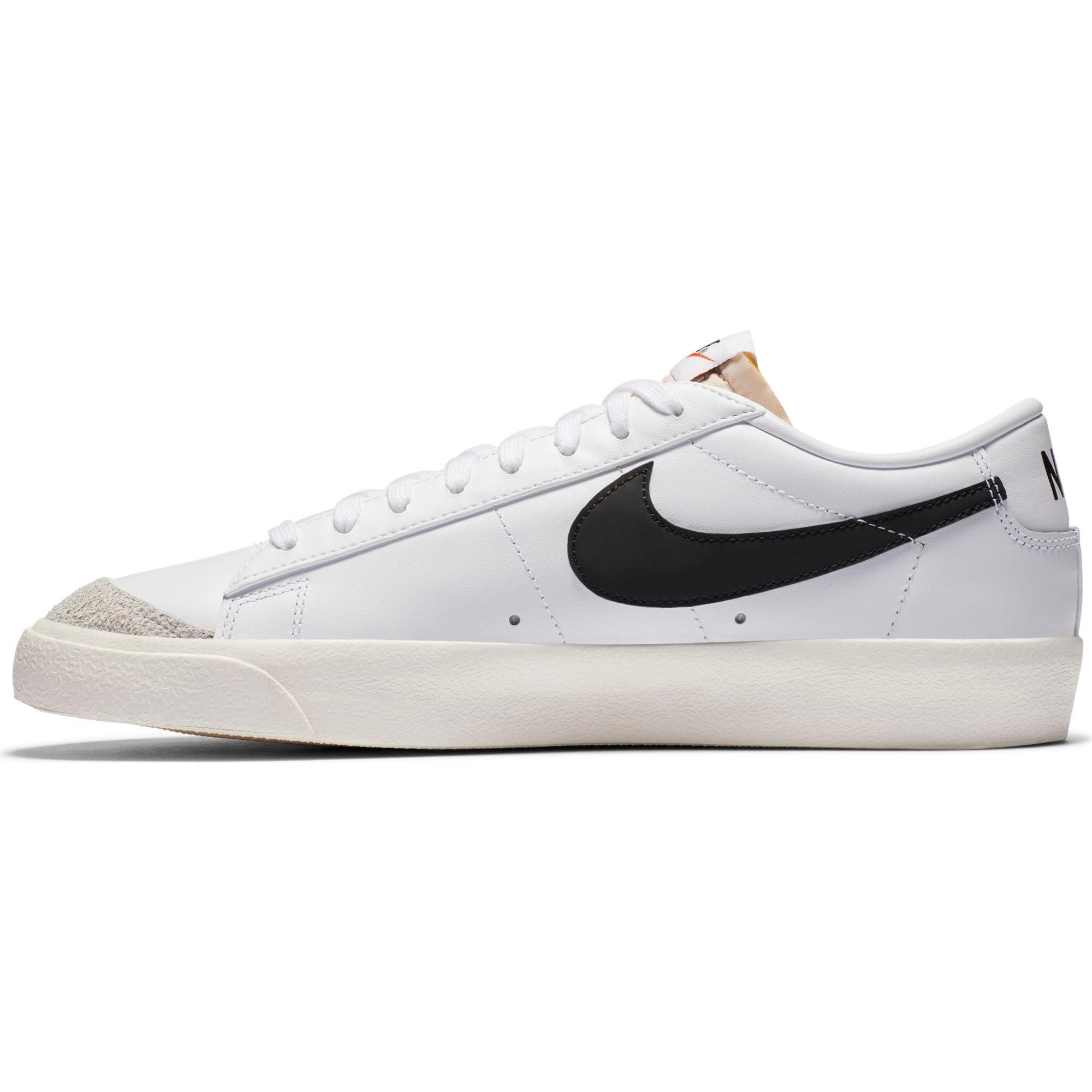 Buy Nike Men White Solid BLAZER LOW '77 VNTG Leather Sneakers