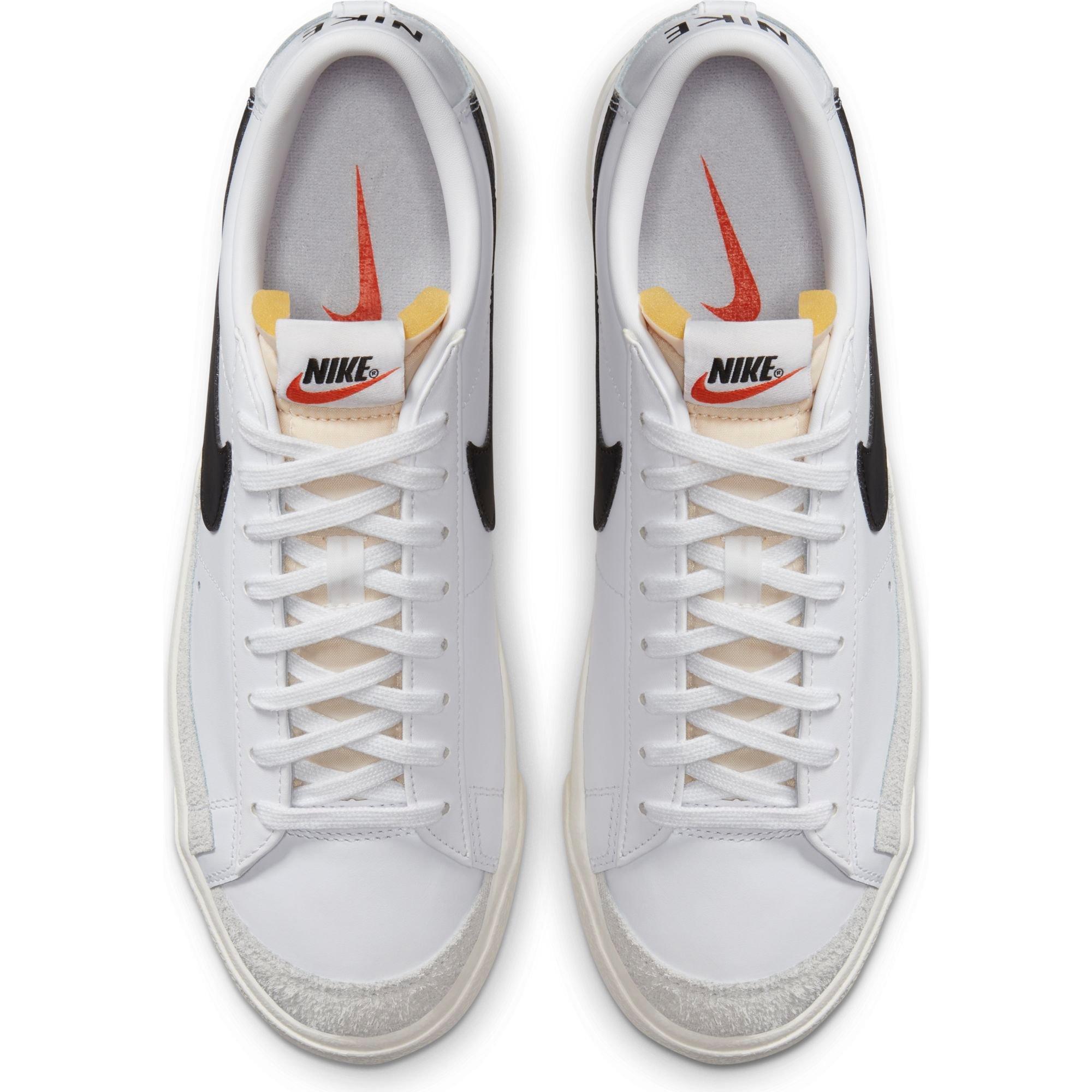 Nike Blazer Low 77 Vintage "White/Black/Sail" Men's Shoe - WHITE/BLACK Thumbnail View 7