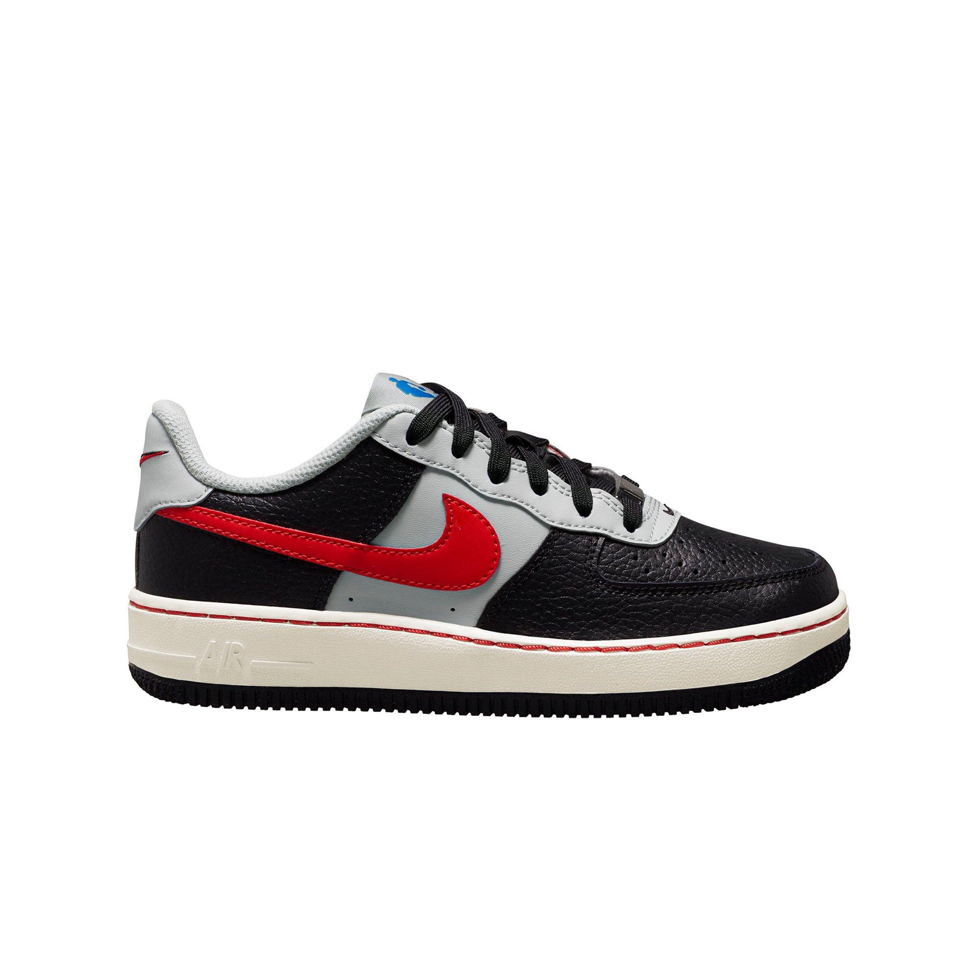 Nike Air Force AF-1 ’82 High Top Sneaker Size 8.5 Black / Red Grey