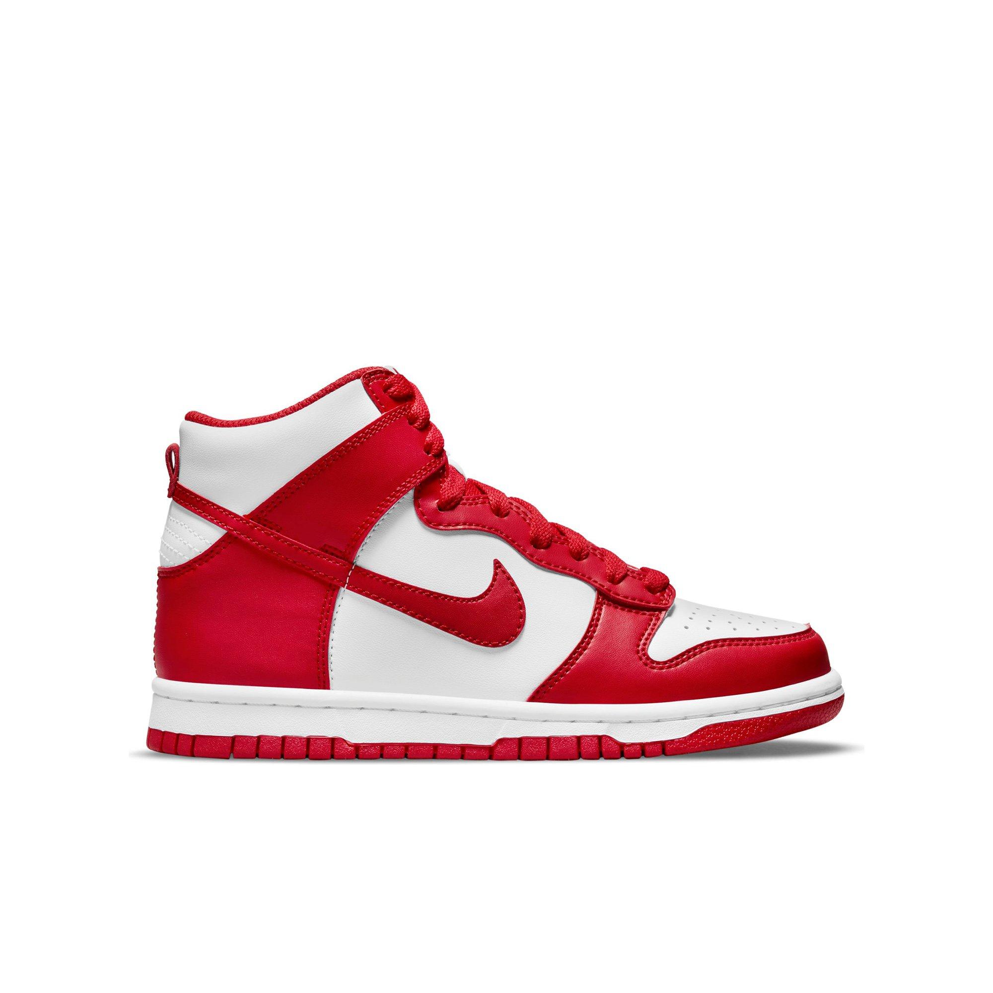 white and red dunk