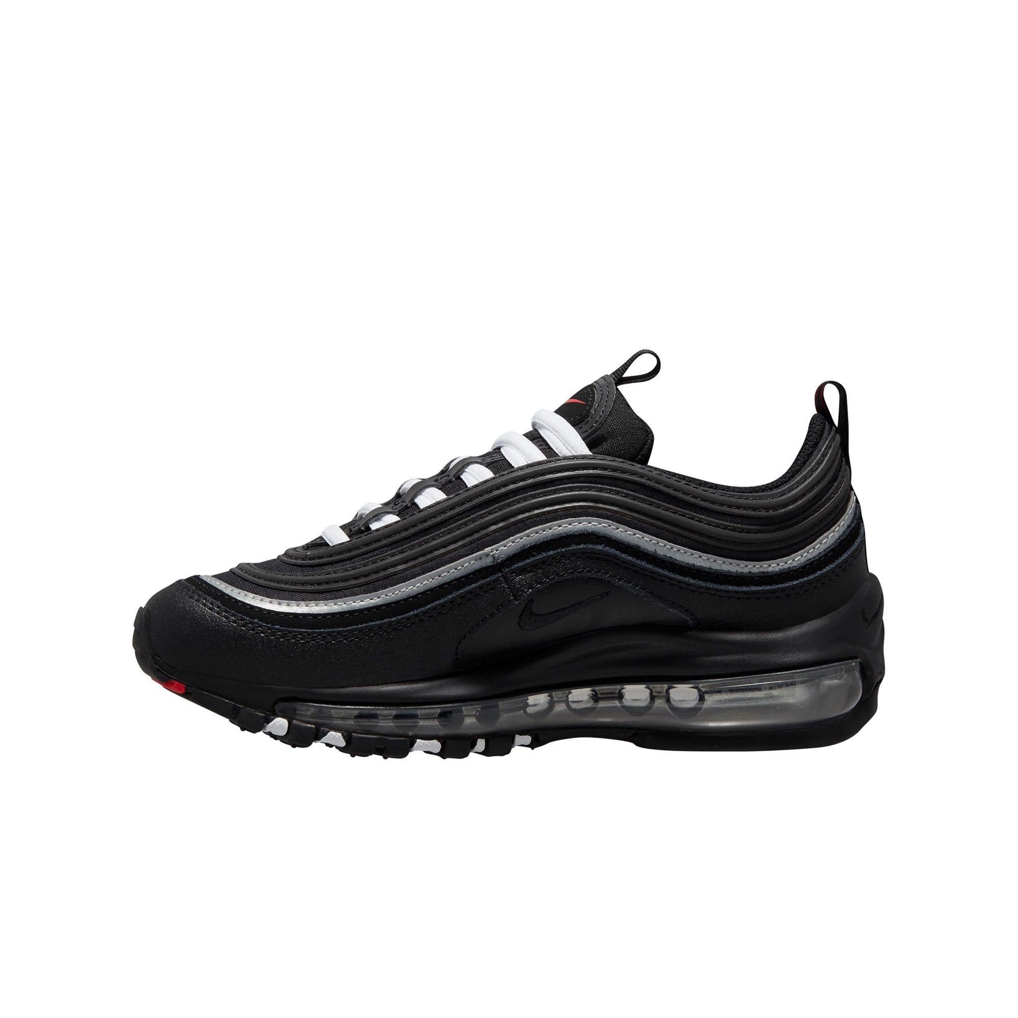 Nike Air Max 97 "Black/Sport Red/White" Grade School Boys&rsquo; Shoe - BLACK/RED/WHITE Thumbnail View 2