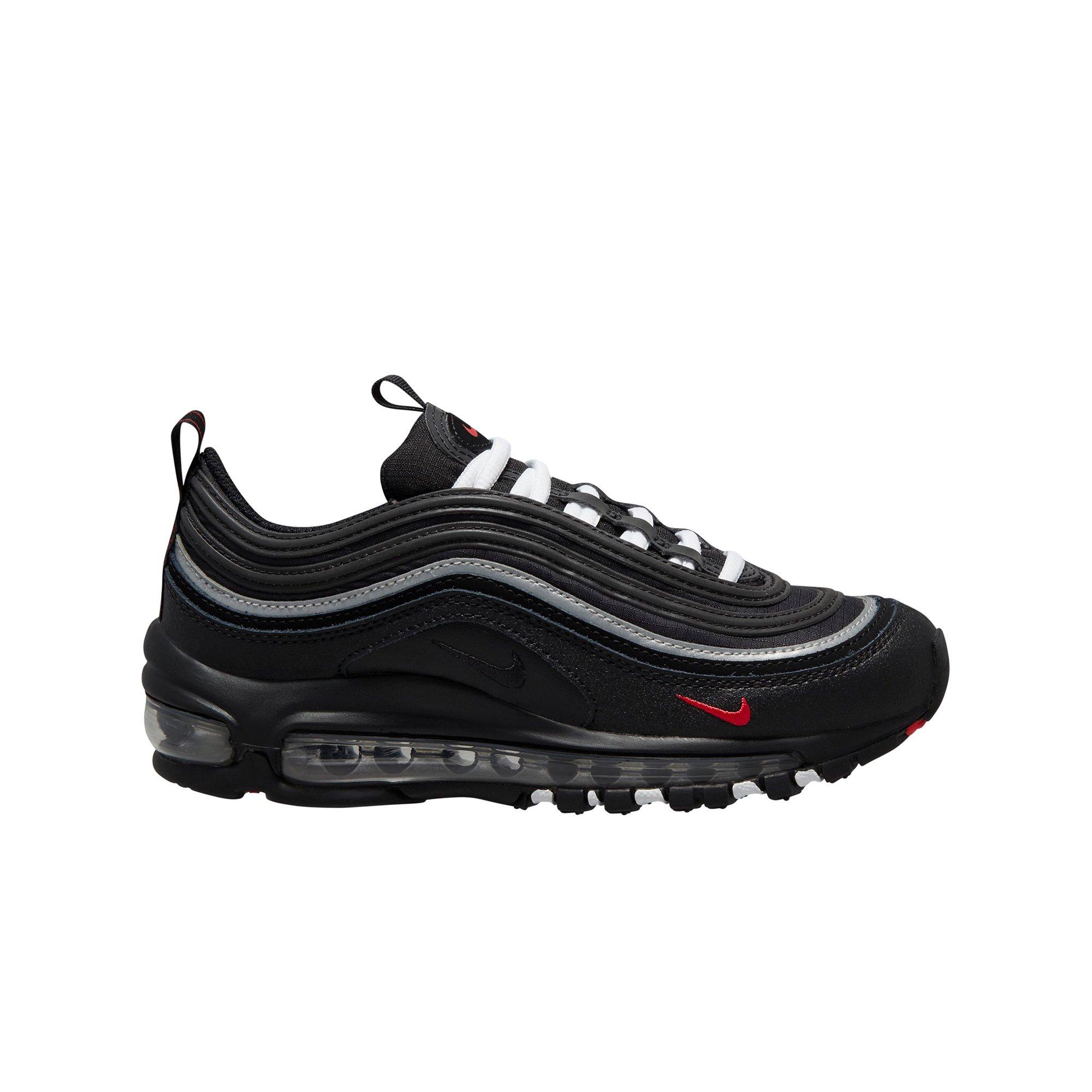 Nike Air Max 97 "Black/Sport Red/White" Grade School Boys&rsquo; Shoe - BLACK/RED/WHITE Thumbnail View 1
