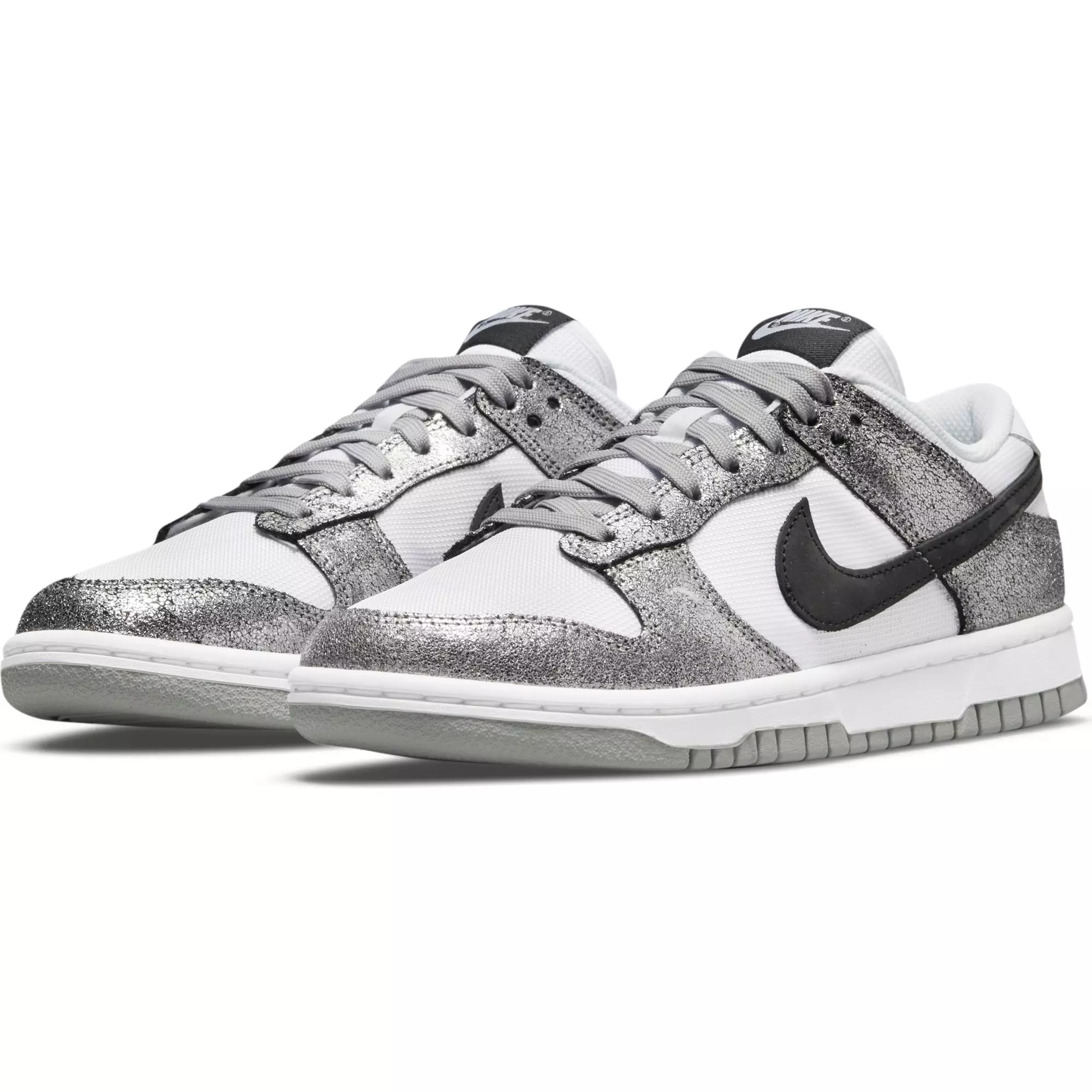 Nike Dunk Low "Metallic Silver/White" Women's Shoe - Silver/White