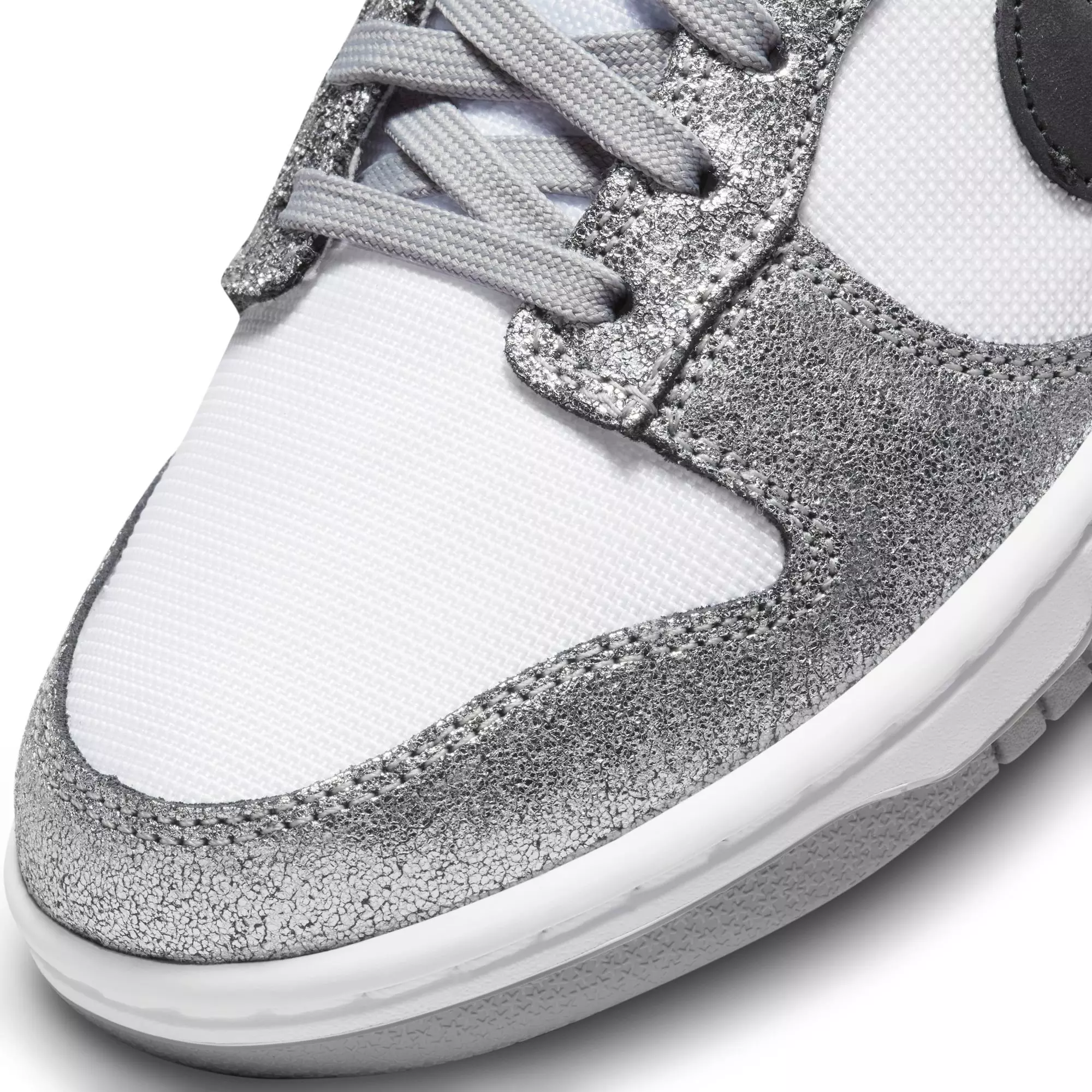 Nike Dunk Low "Metallic Silver/White" Women's Shoe - Silver/White
