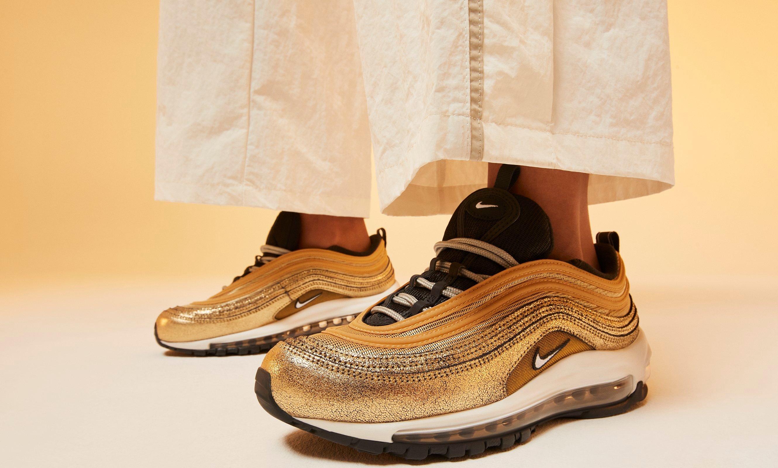 Worth their weight in gold : Nike Air Max 97 Metallic Gold