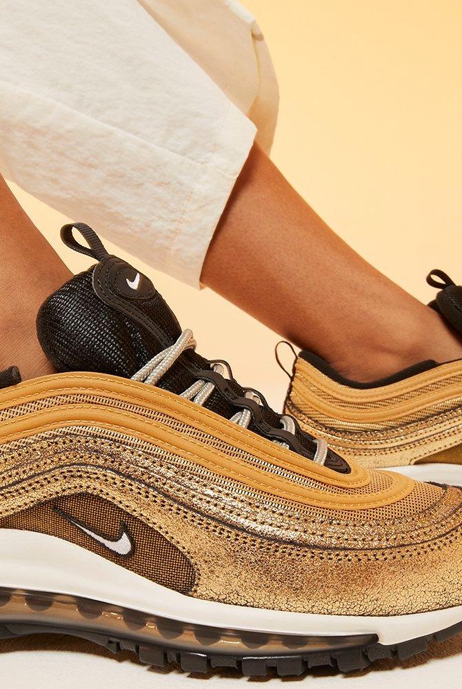 Nike Air Max 97 Twine/White/Metallic Gold Women's Shoe - Hibbett