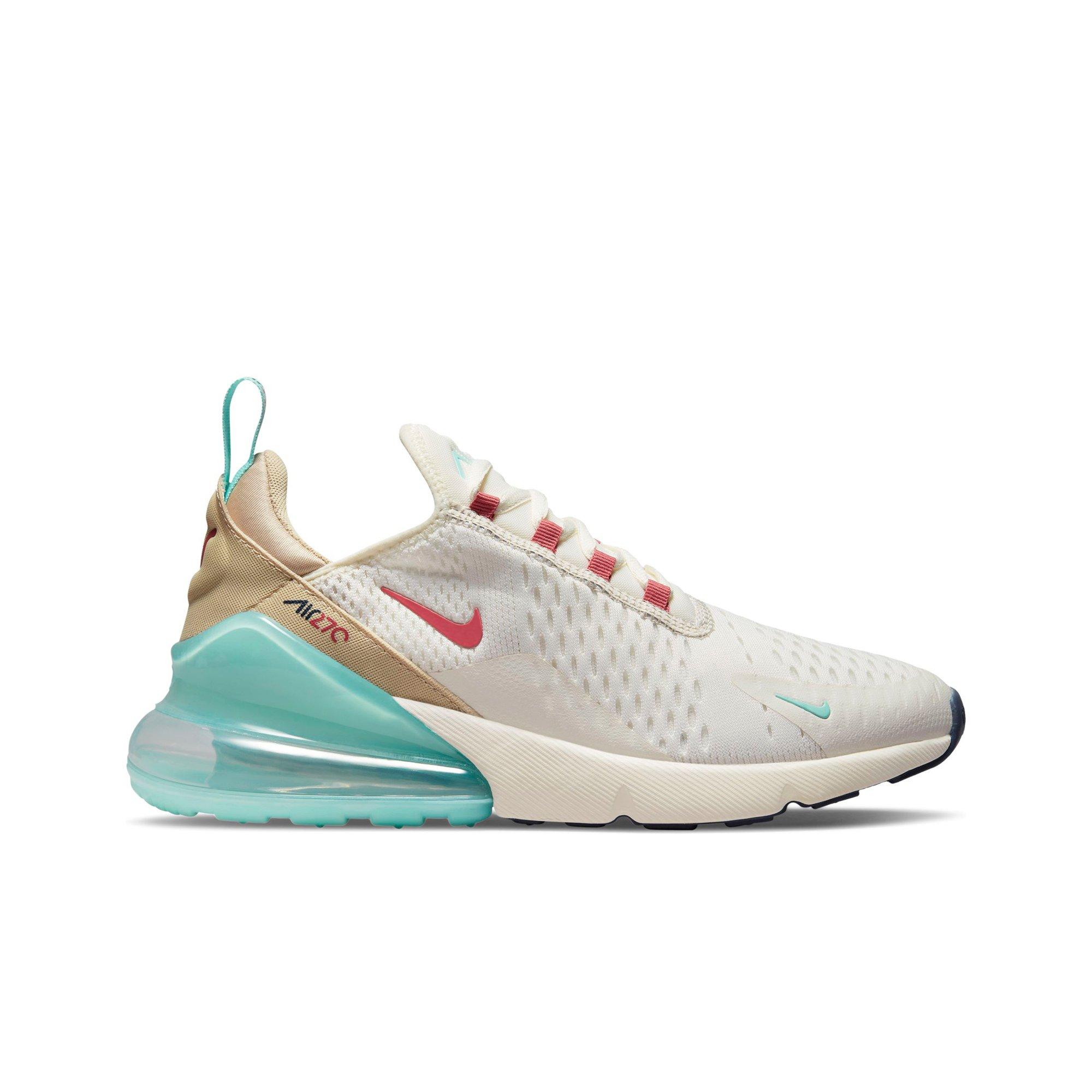 nike women's air max 270 shoes pink white blue
