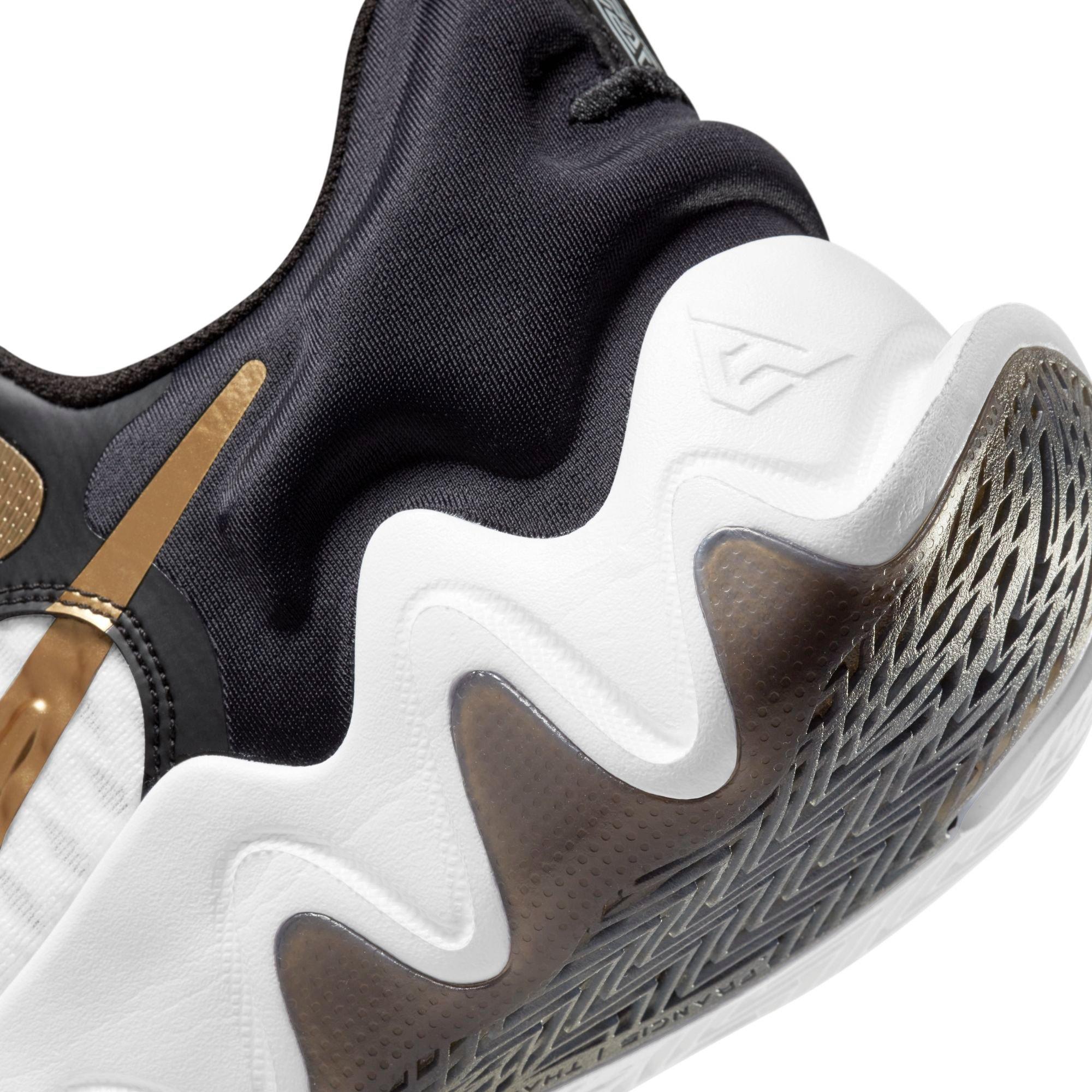 black and white giannis shoes