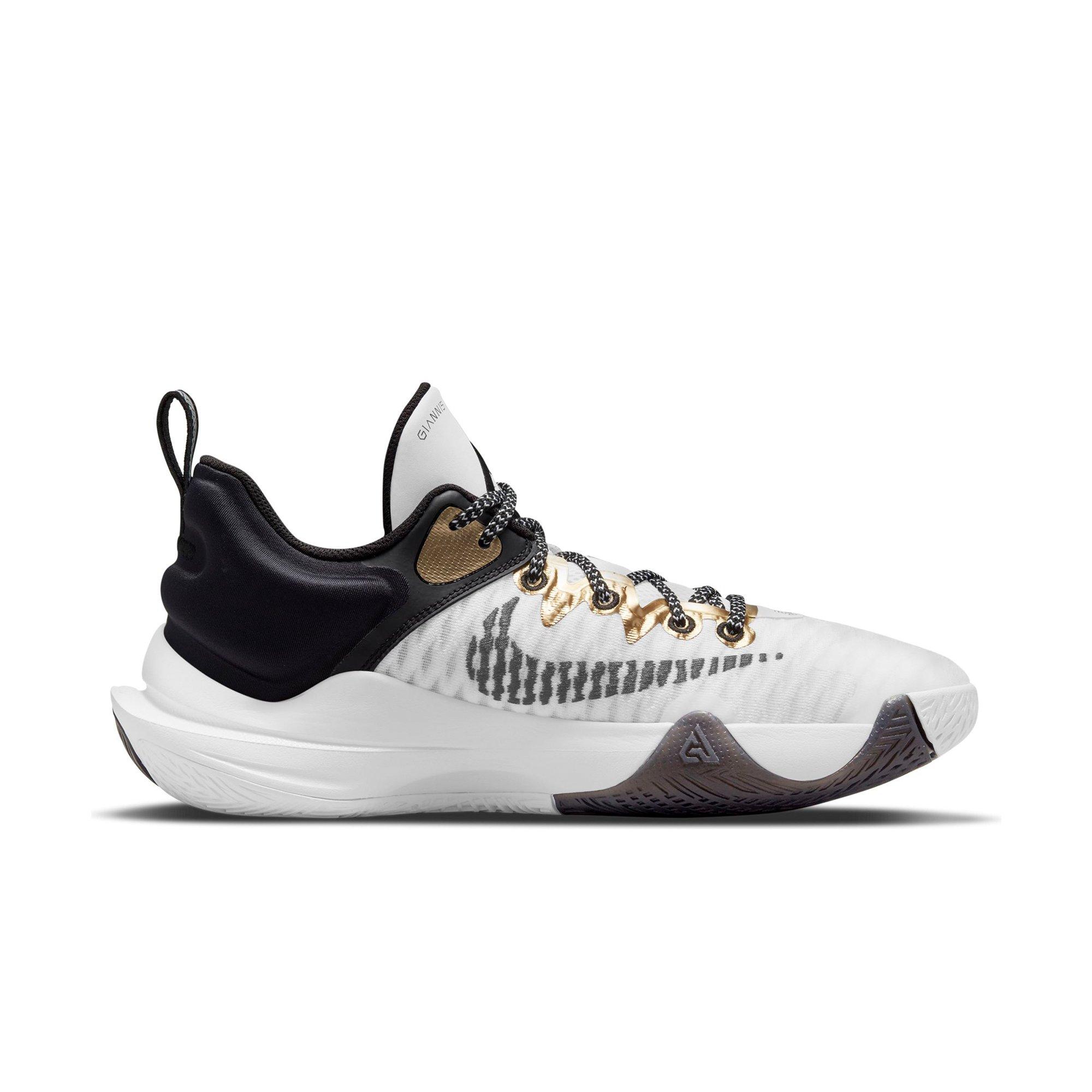 Black white clearance gold 'basketball shoes