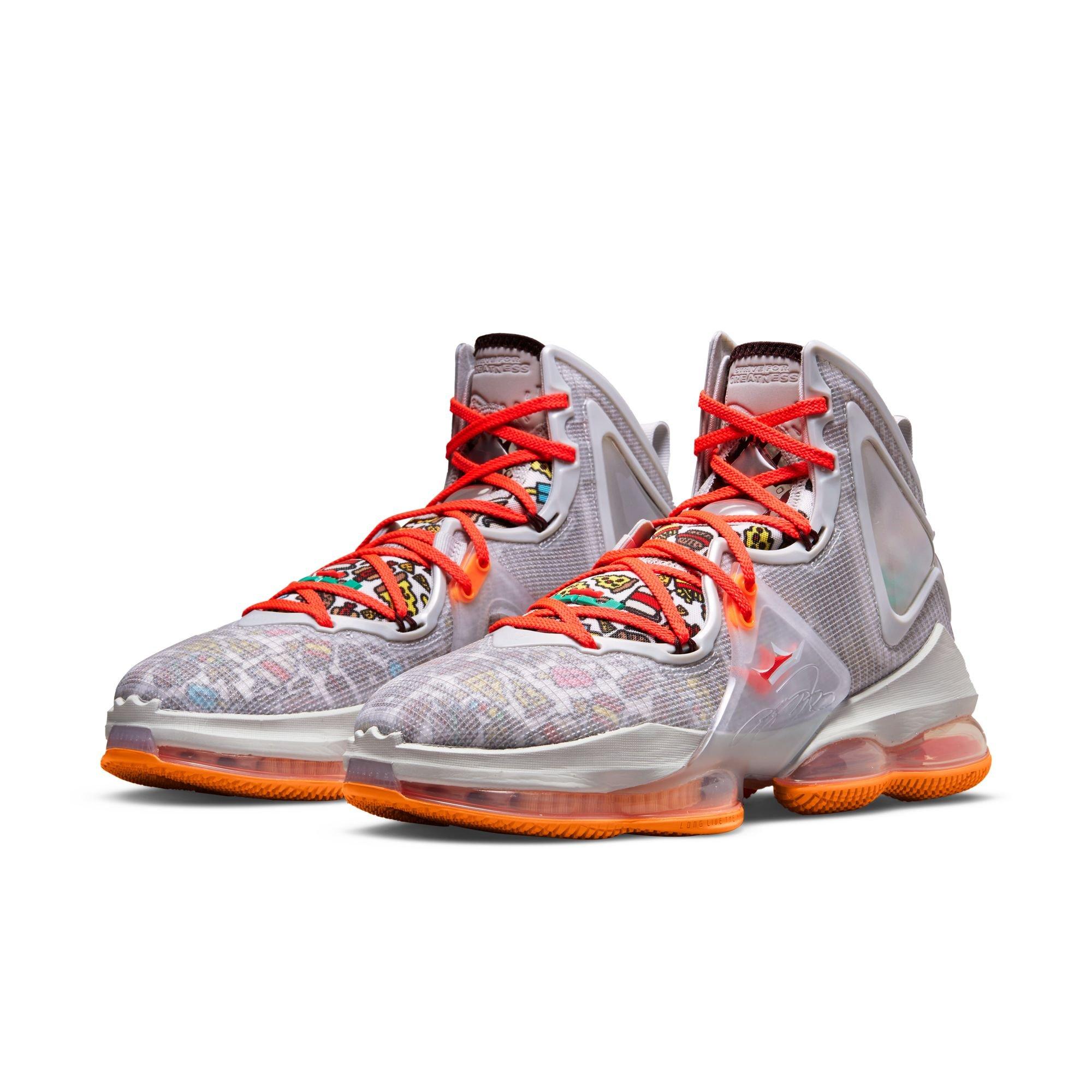 Nike Men's LeBron 19 Basketball Shoes in Orange, Size: 14 | Dc9338-800