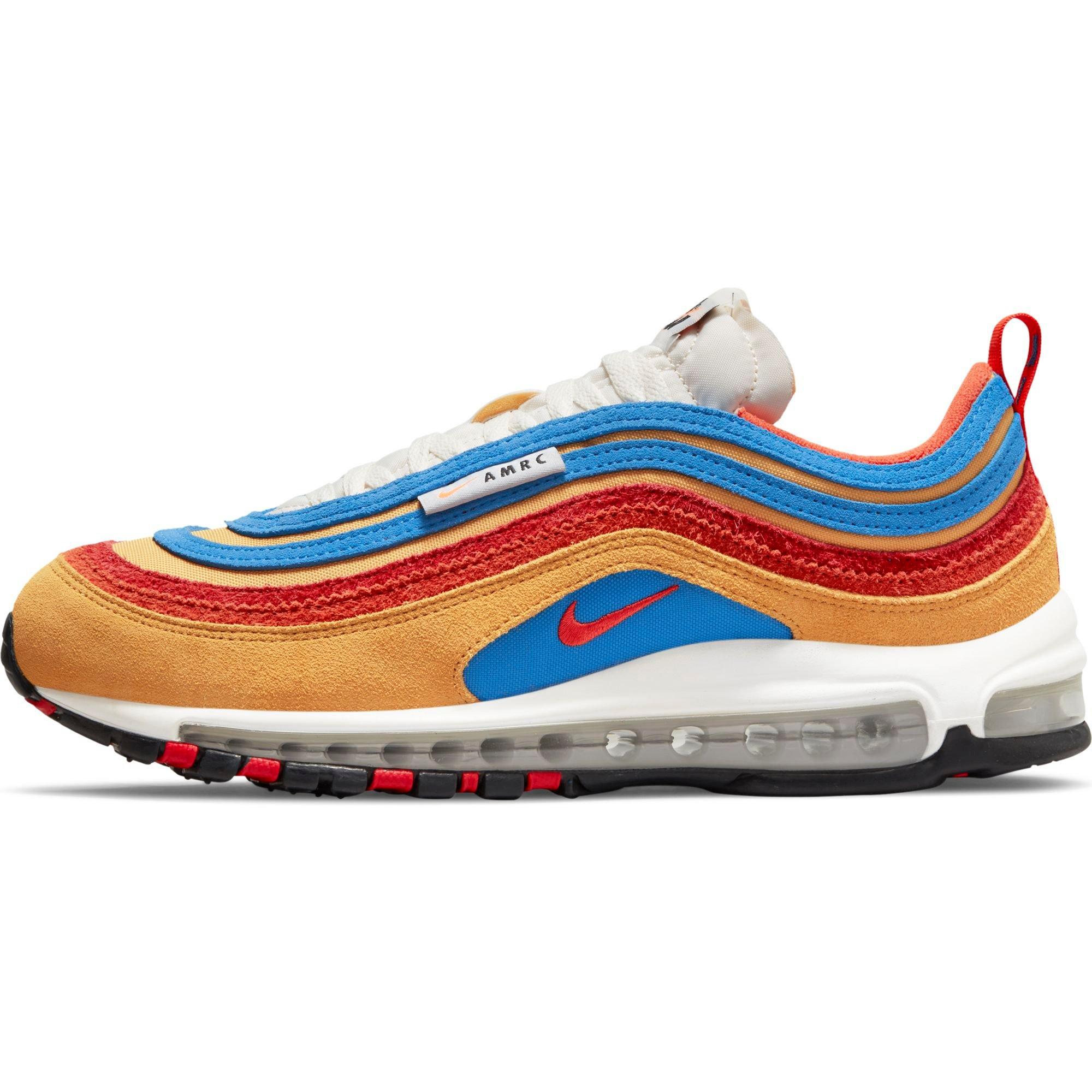 red blue and yellow air max 97