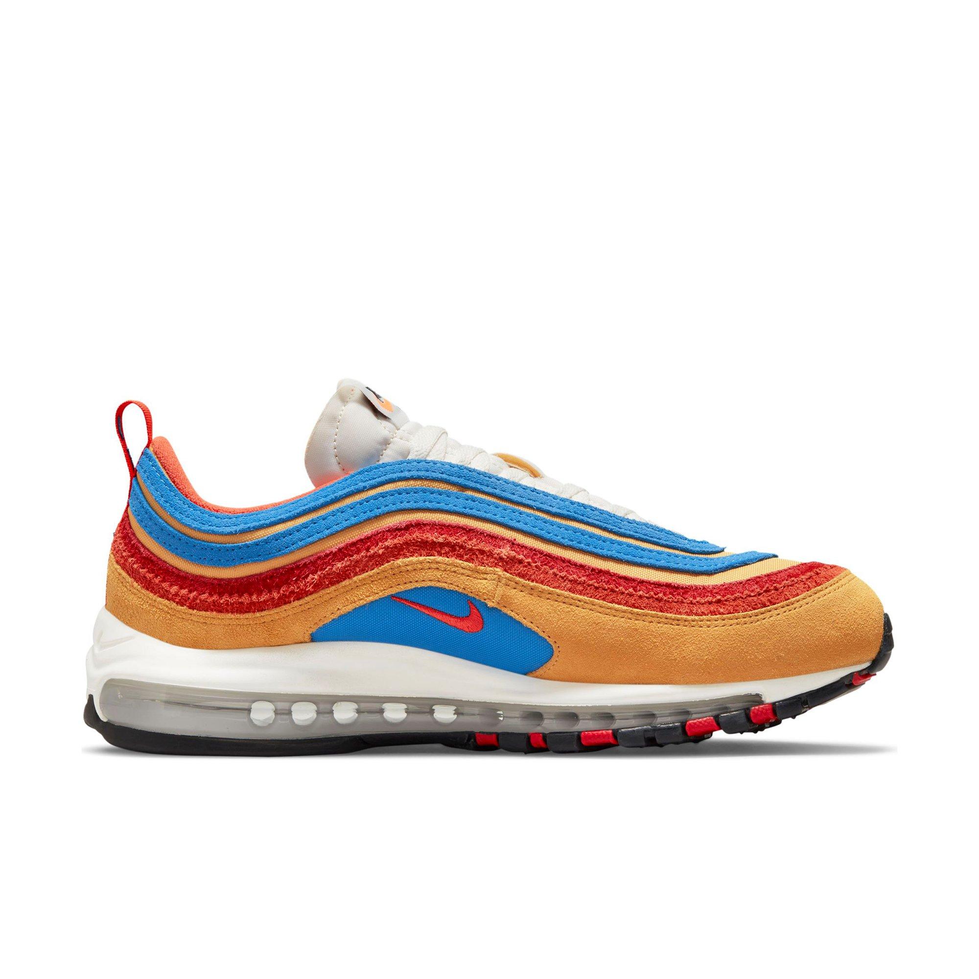 red yellow blue air max 97