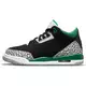 Jordan 3 Retro "Black/Pine Green/Silver" Grade School Kids' Shoe - BLACK/MULTI Thumbnail View 6