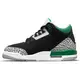 Jordan 3 Retro "Black/Pine Green/Silver" Grade School Kids' Shoe - BLACK/MULTI Thumbnail View 7